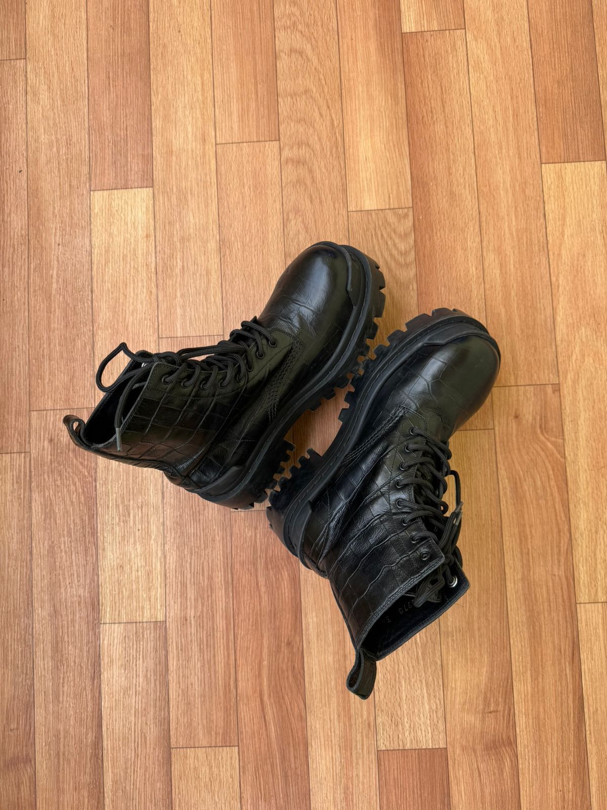 Balenciaga 🐊 BALENCIAGA STRIKE CROC BOOTS Size US 6 / IT 36 - 10 Thumbnail