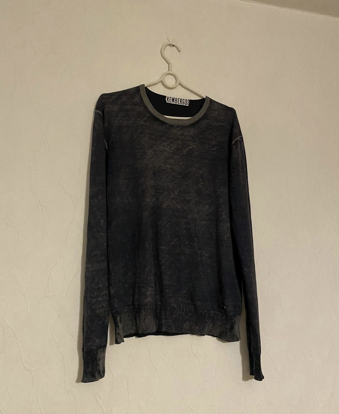image of Dirk Bikkembergs Silk Knitwear in Grey, Men's (Size Large)