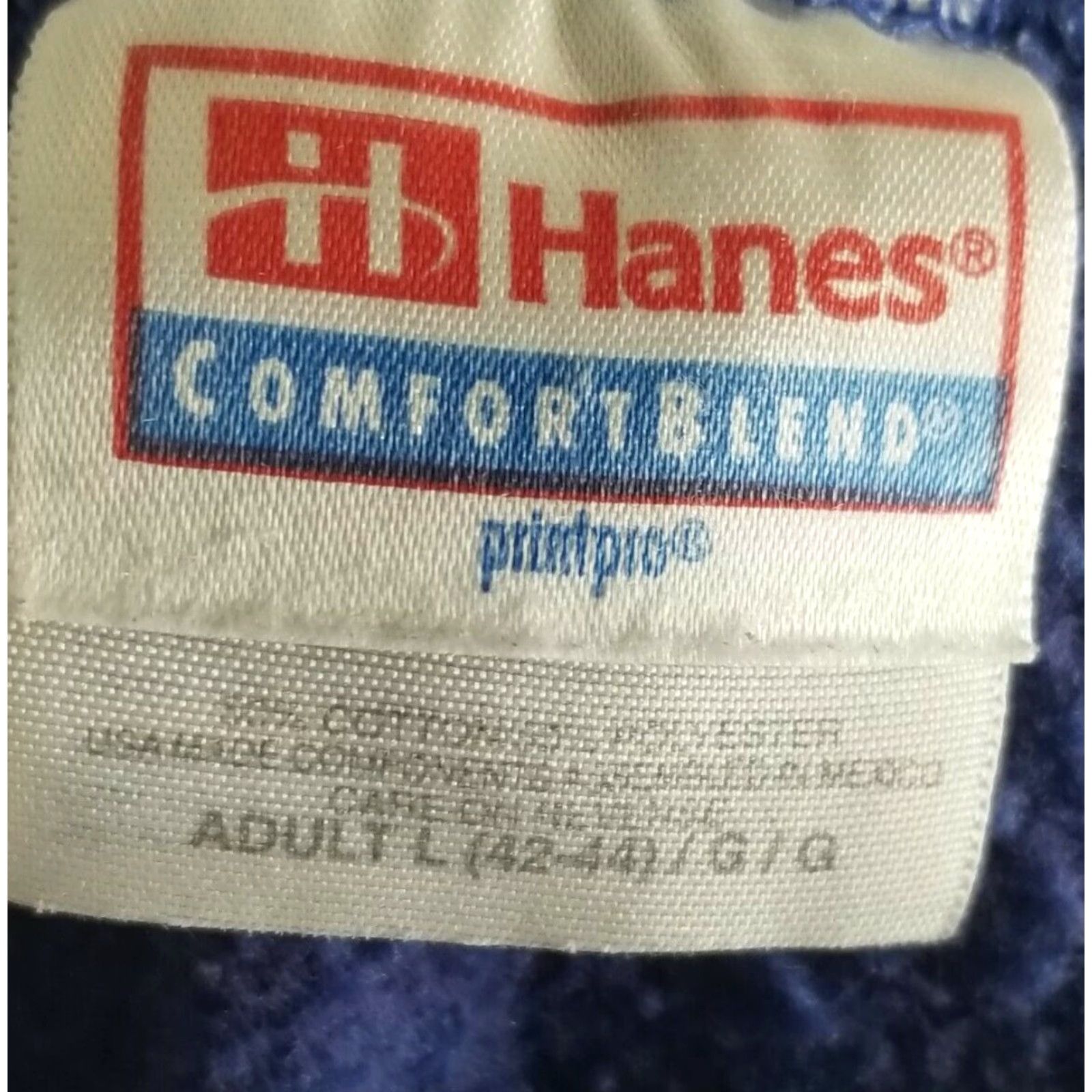 Hanes VINTAGE Hanes Sweatshirt Shirt Women L Purple Butterflies Birds Floral Print 80s 90s USA Crew Neck Pullover Size L / US 10 / IT 46 - 4 Thumbnail