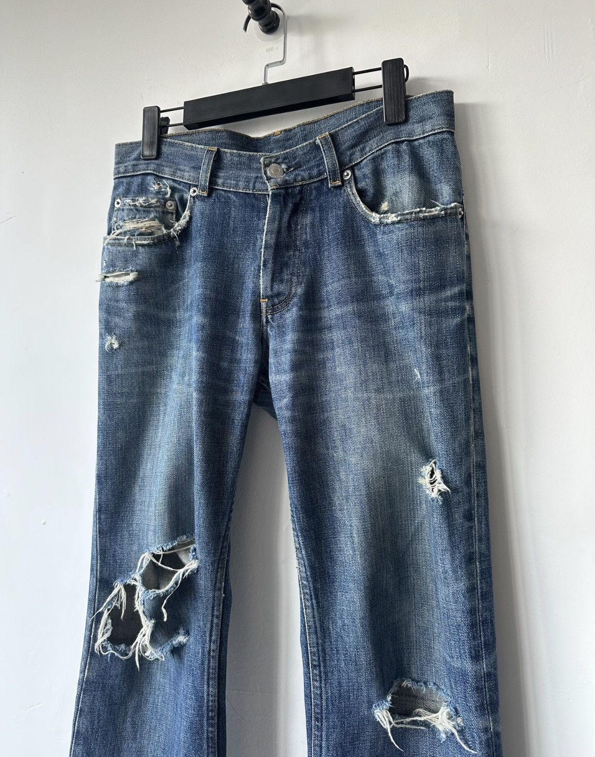Helmut Lang Helmut Lang vintage classic low waist wide leg denim K7 Size US 28 / EU 44 - 2 Thumbnail