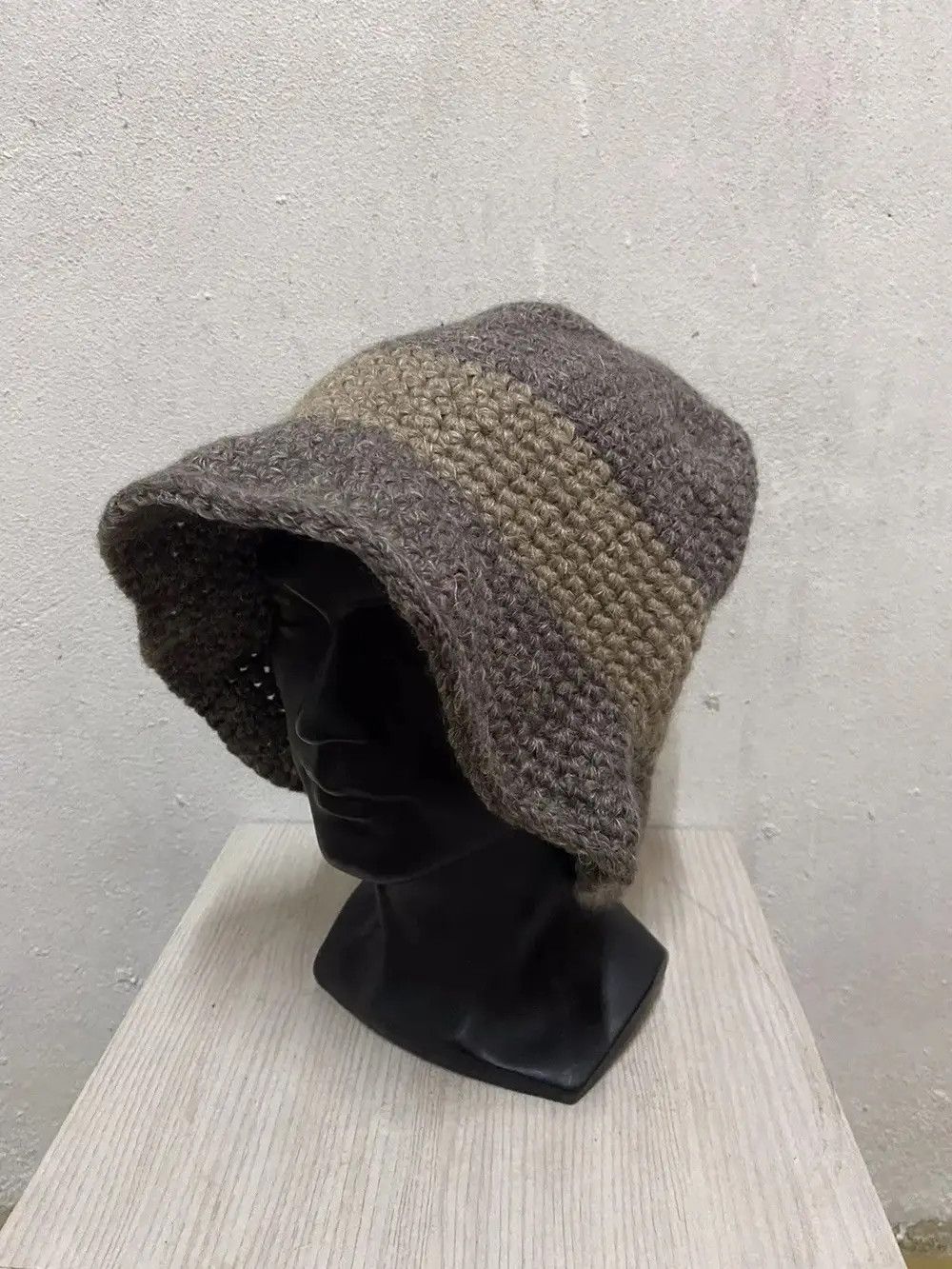 Japanese Brand Japanese Brand Crochet Beanie Hat Size ONE SIZE - 2 Thumbnail
