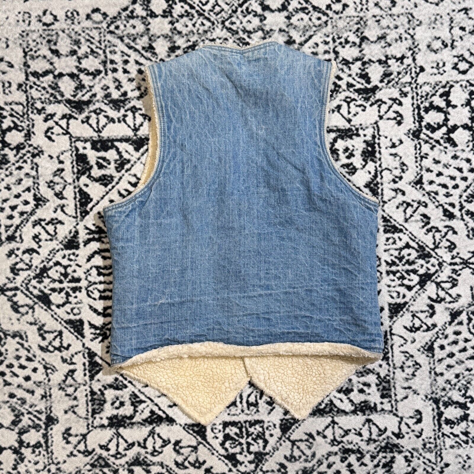 Levi's × Vintage Levis Baby Blue Cotton Vest Sherpa Jacket Size M Vintage Size US M / EU 48-50 / 2 - 8 Thumbnail