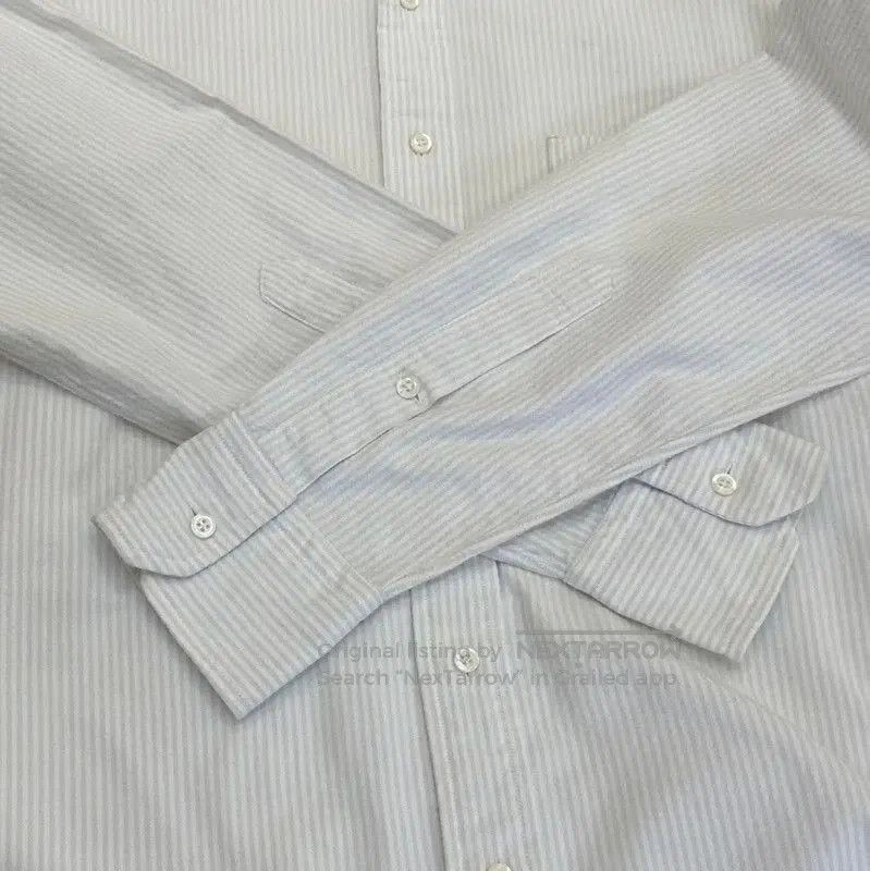 Thom Browne Thom Browne Striped White Long Sleeve Shirt . Size US M / EU 48-50 / 2 - 5 Thumbnail