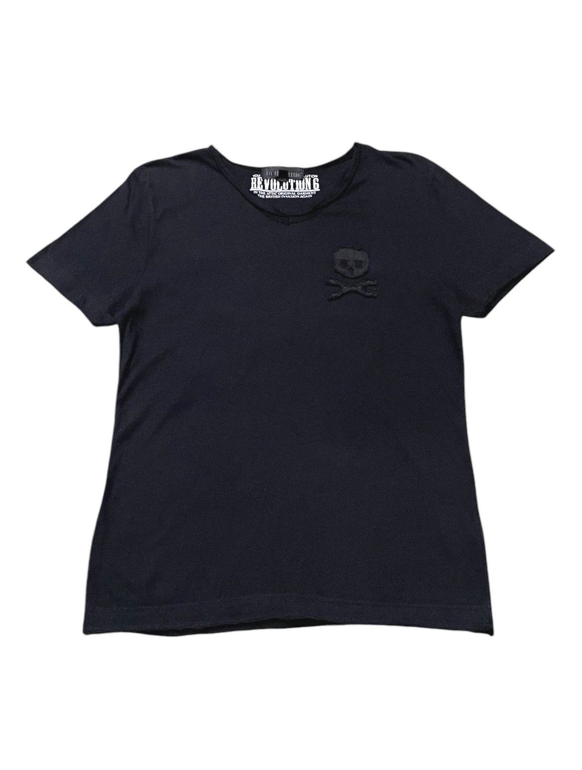 If Six Was Nine × In The Attic × Le Grande Bleu (L.G.B.) In The Attic Japan Skull Patch Distressed Layered Tshirt Size US S / EU 44-46 / 1 - 2 Thumbnail