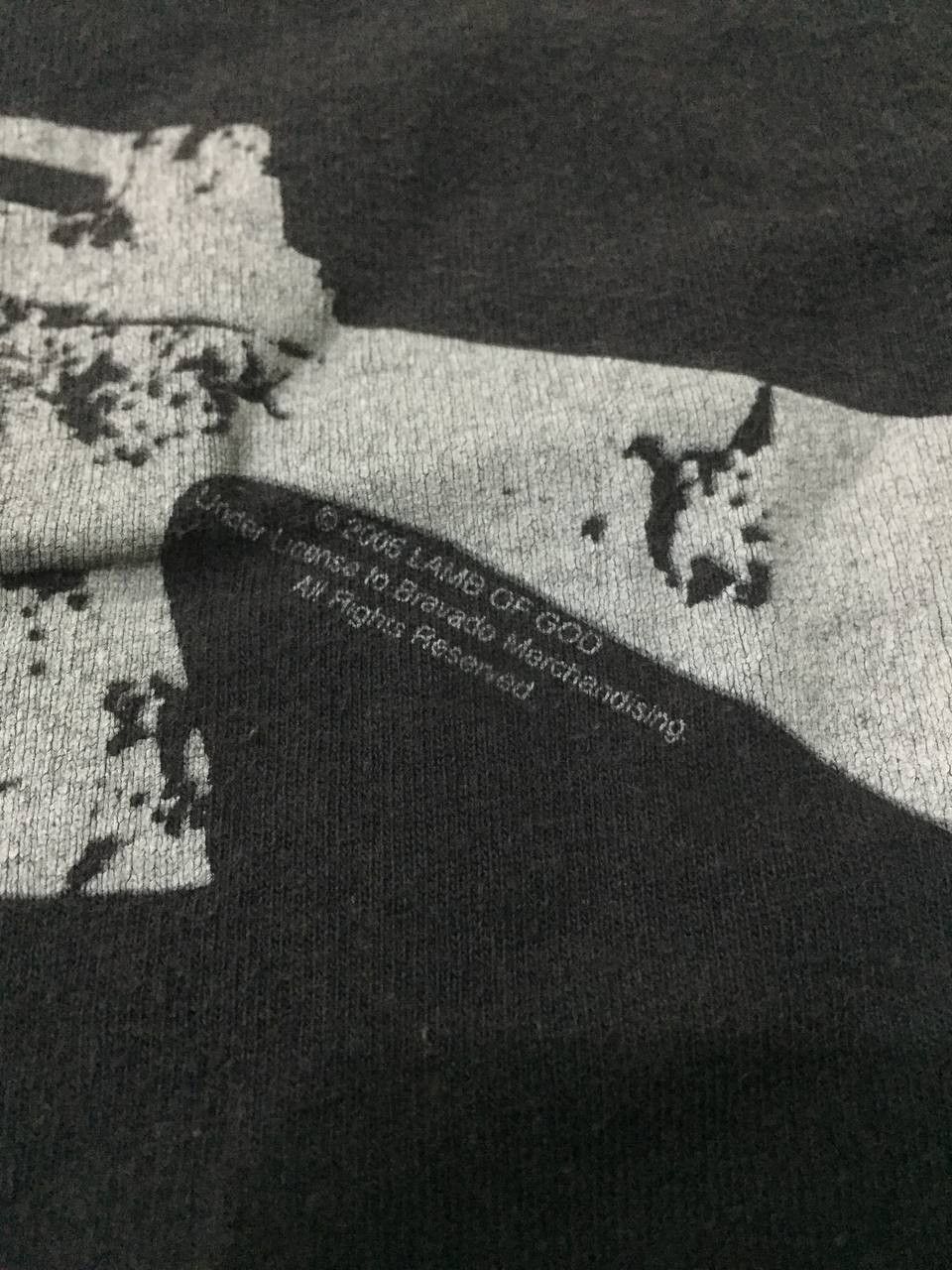 Band Tees Vintage LAMB of GOD 2006 skull guns sun faded Size US M / EU 48-50 / 2 - 3 Thumbnail