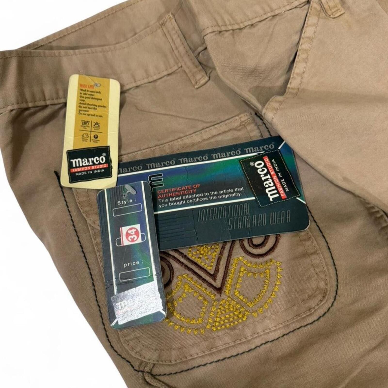 Other Marco cargo wide leg pants with unique design on back pocket Size 32" / US 10 / IT 46 - 5 Thumbnail
