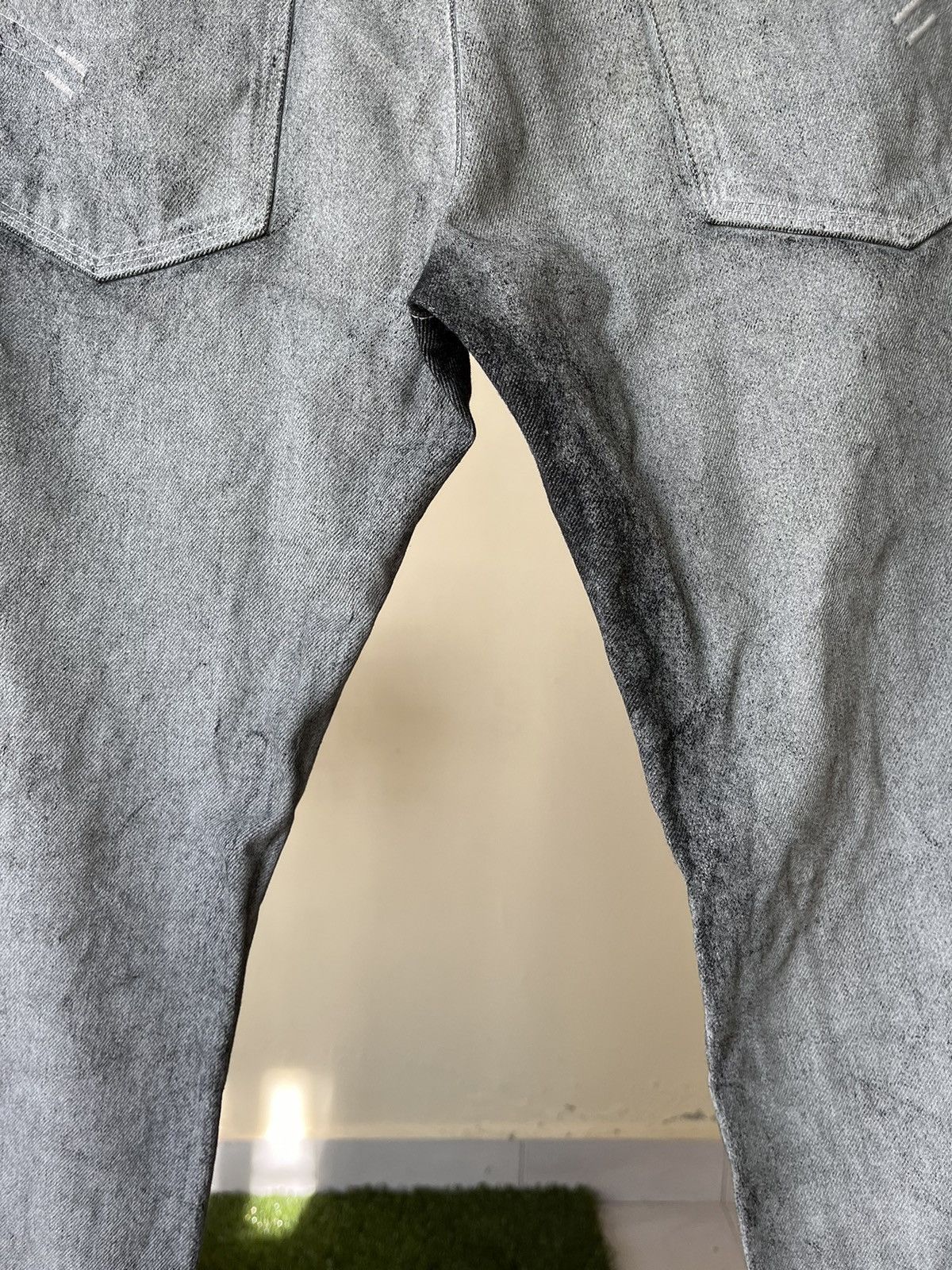 Neil Barrett 💥 Neil Barret Waxed Coated Denim Size 33" - 8 Thumbnail