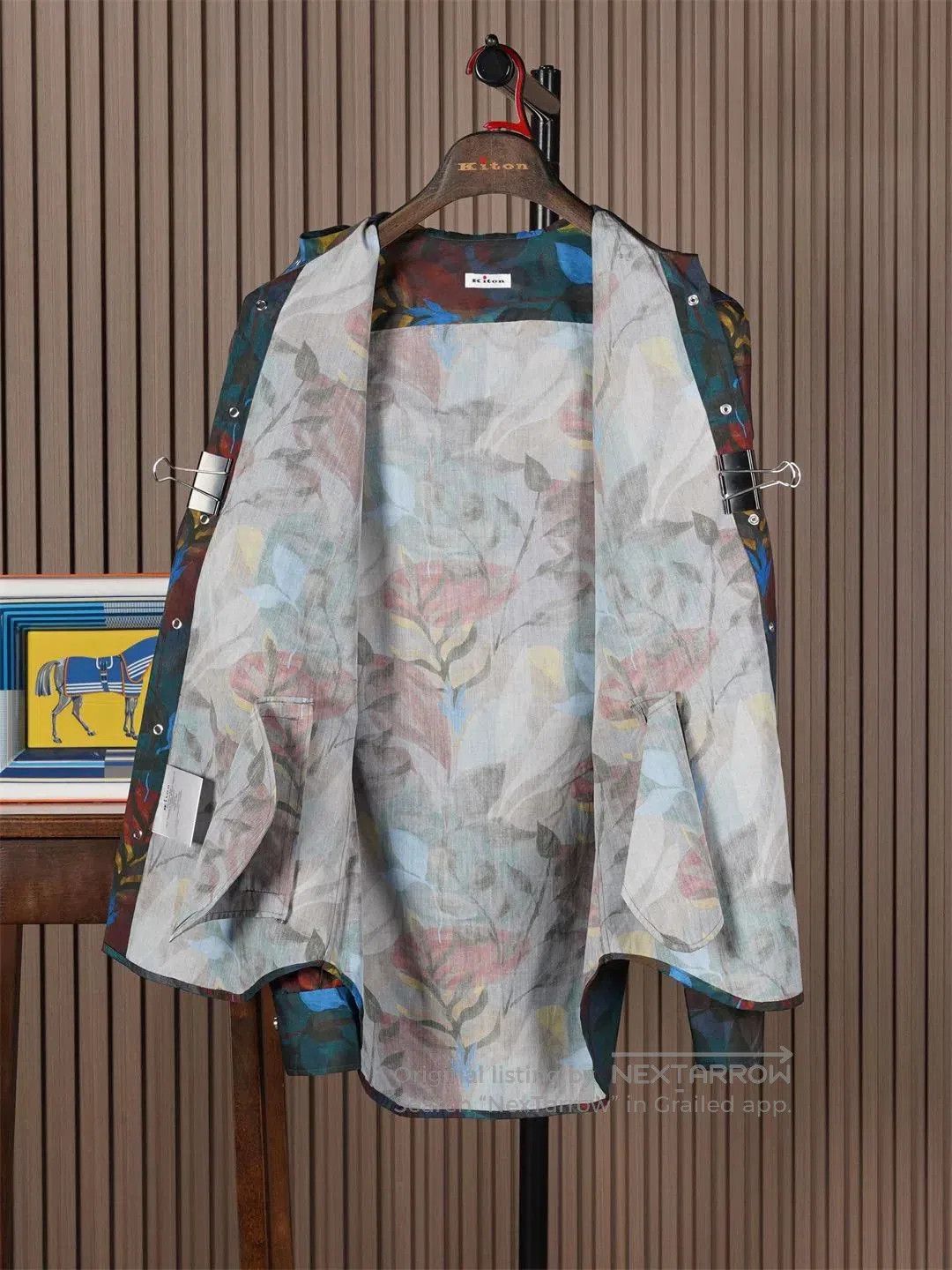 Kiton Kiton Cotton Hooded Jacket with Print. Size US M / EU 48-50 / 2 - 3 Thumbnail