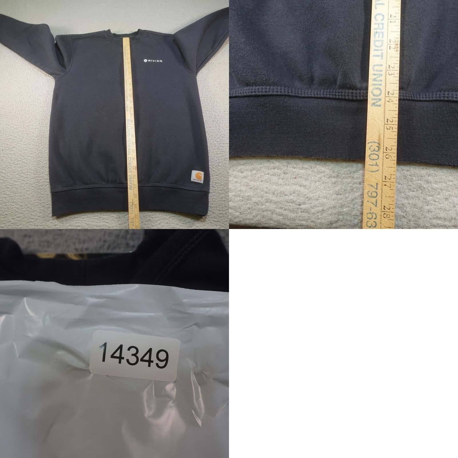 Carhartt Carhartt Sweatshirt Mens S Blue Electric Rivian Fleece Original Fit Crew Neck Graphic Print Logo Size US S / EU 44-46 / 1 - 10 Thumbnail