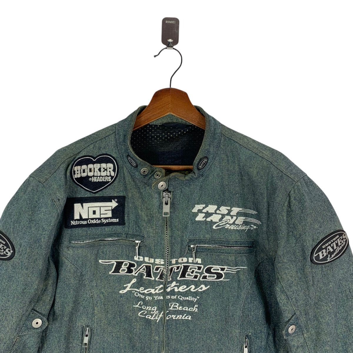 Vintage VINTAGE COSTUM BATES LEATHER PADDING BIKERS JACKET Size US L / EU 52-54 / 3 - 4 Thumbnail