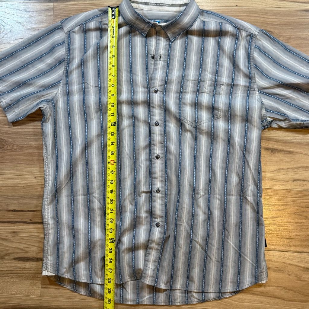 Other KÜHL Men’s XL Short Sleeve Striped Button Up Shirt Size US XL / EU 56 / 4 - 5 Thumbnail