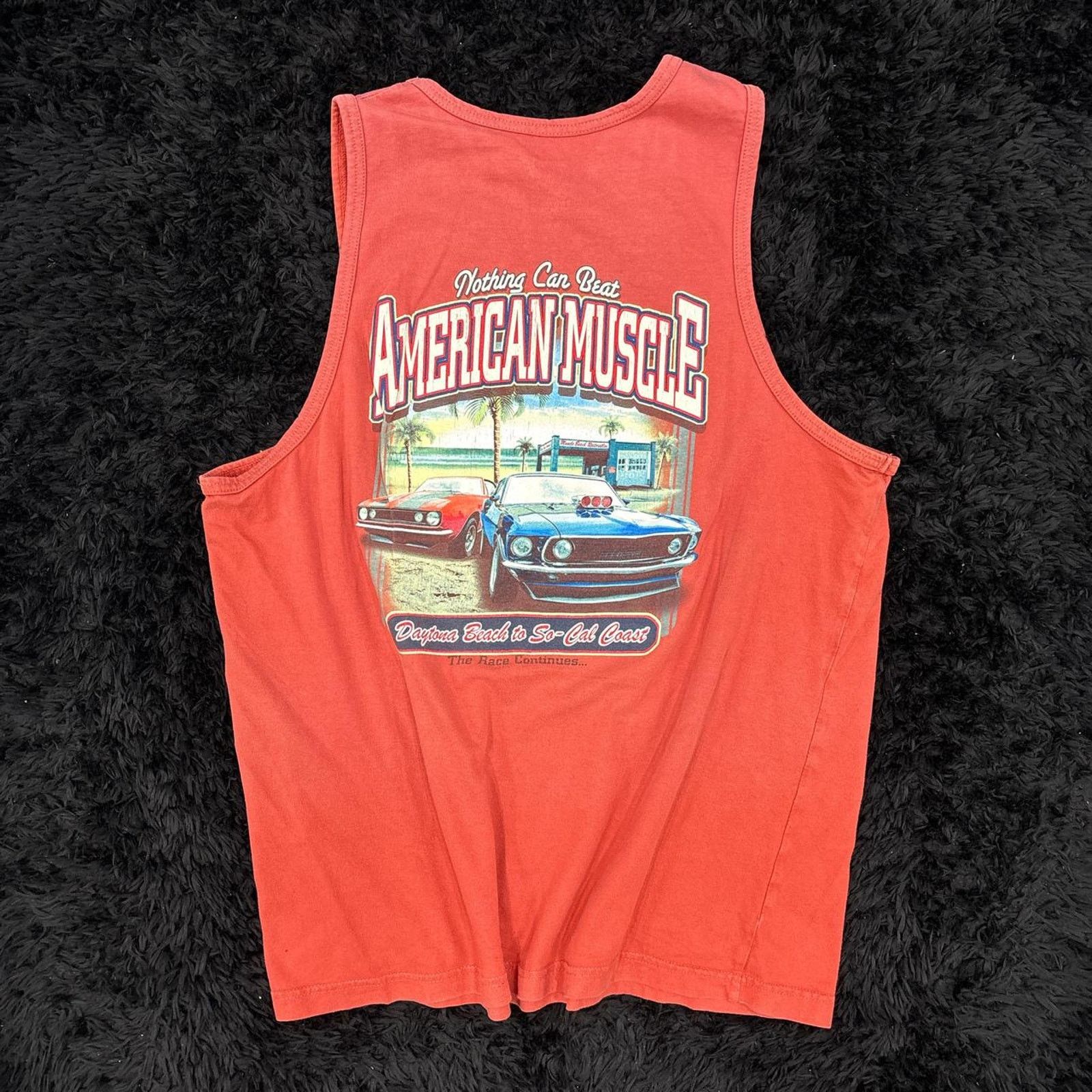 Other Orange american muscle tank top Size US L / EU 52-54 / 3 - 1 Thumbnail