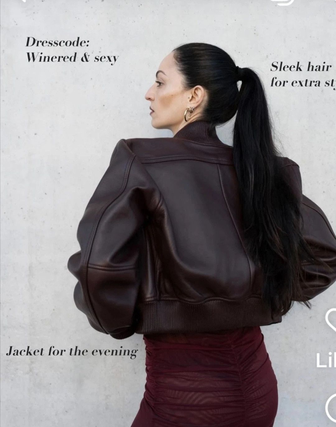 H&M H&M Studio 2026 Sheep Leather Bomber Jacket Burgundy Size US L / EU 52-54 / 3 - 2 Thumbnail