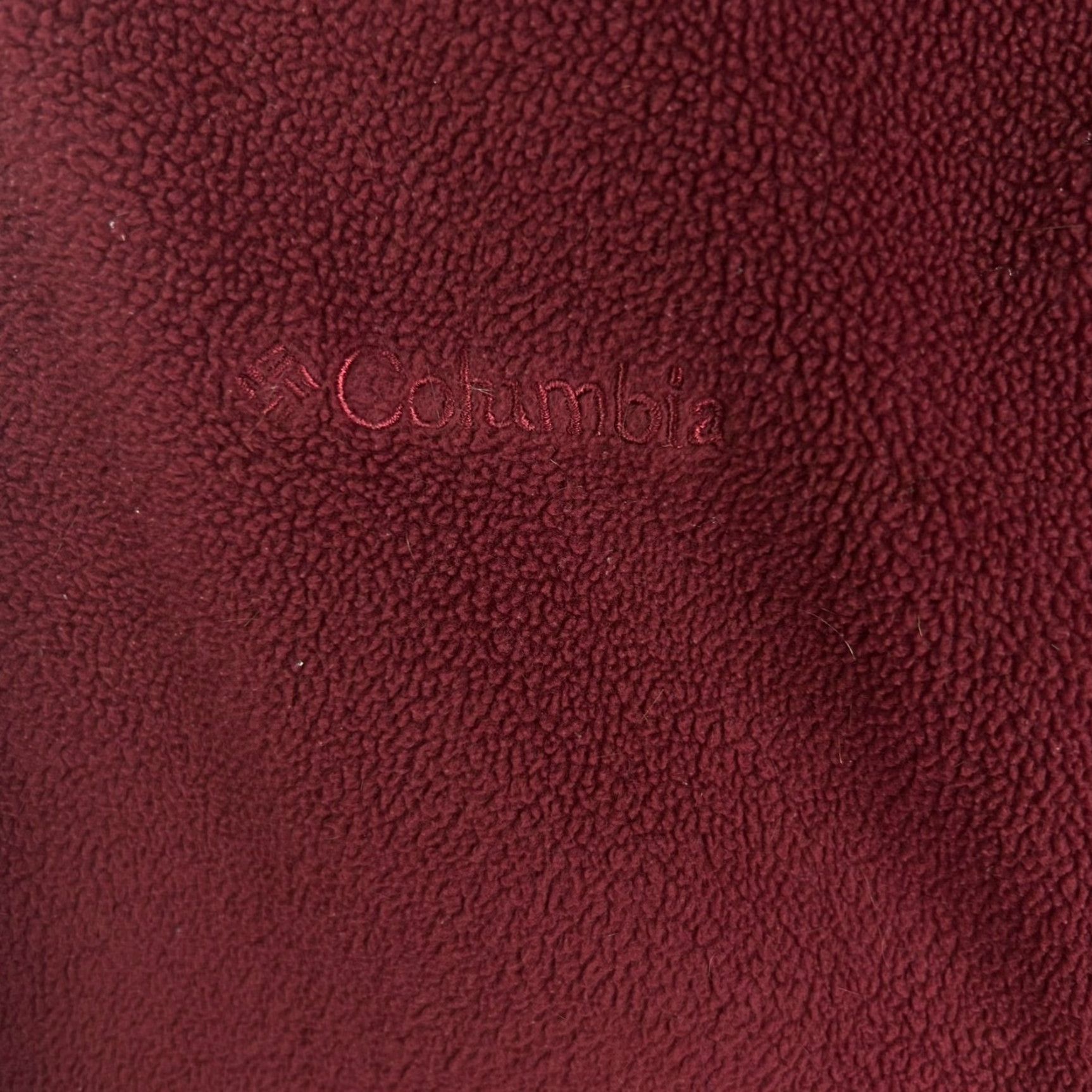 Vintage Columbia Sleeveless Fleece Vest Womens L Maroon Pockets Zip Embroidered Logo Jacket/Coat Mid-Length Vintage No Size L / US 10 / IT 46 - 4 Thumbnail