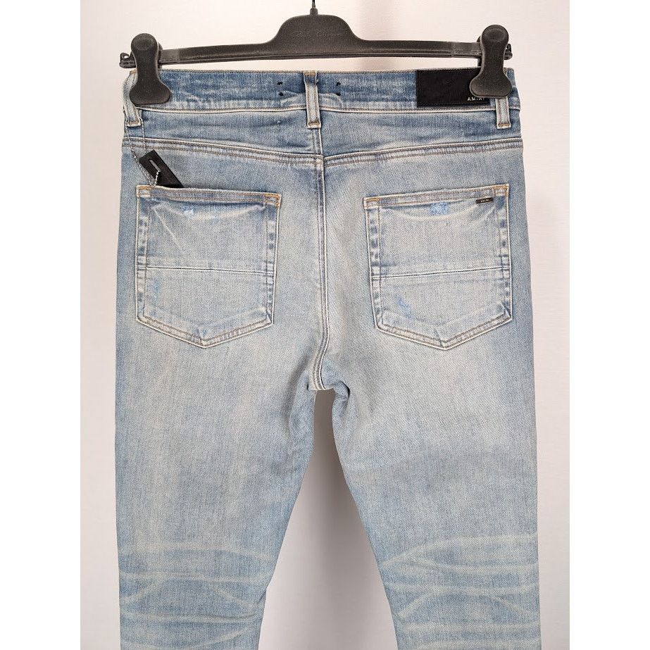 Amiri o1rshd1 Silk PJ Thrasher Jean in Clay Indigo Size US 32 / EU 48 - 14 Thumbnail