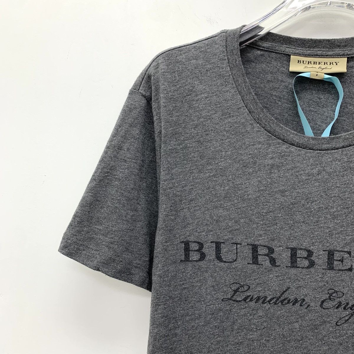 Burberry Burberry grey logo letter print cotton short-sleeved T-shirt Size S / US 4 / IT 40 - 3 Thumbnail