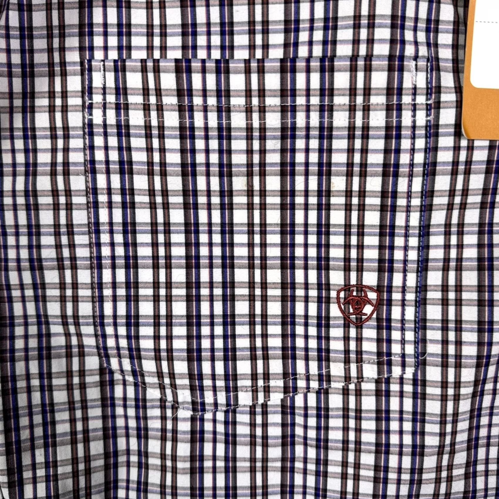 Ariat Ariat Pro Series Shirt Men's 2XL XXL Adel Plaid Workwear Utility Wicking UPF Size US XXL / EU 58 / 5 - 5 Thumbnail