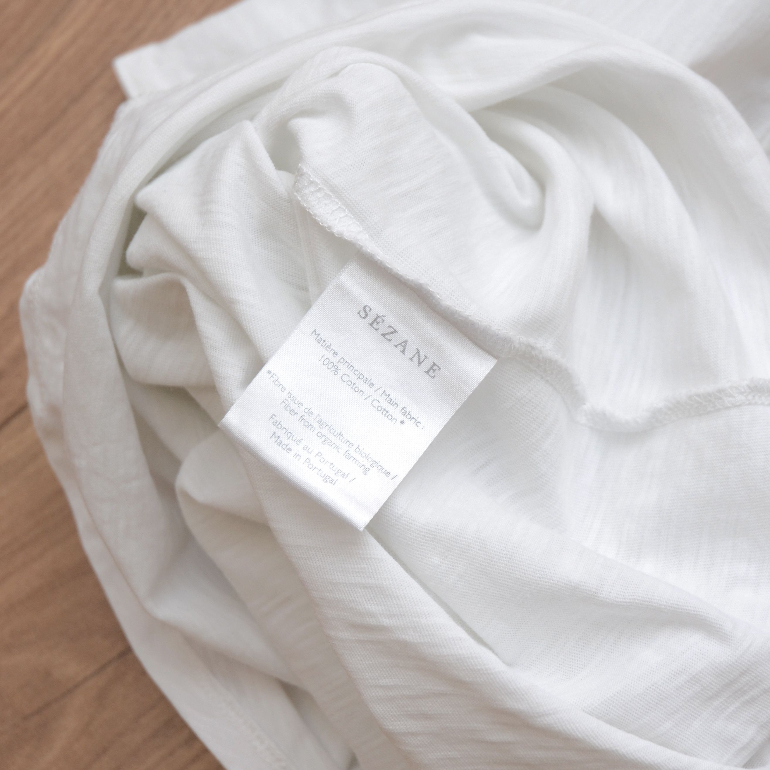 Sezane Sezane T-Shirt Malcolm Cotton Size XS White Bibo Size XS / US 0-2 / IT 36-38 - 12 Thumbnail