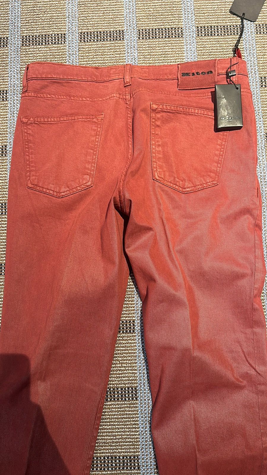 Kiton pants size 33 red/ burgundy
