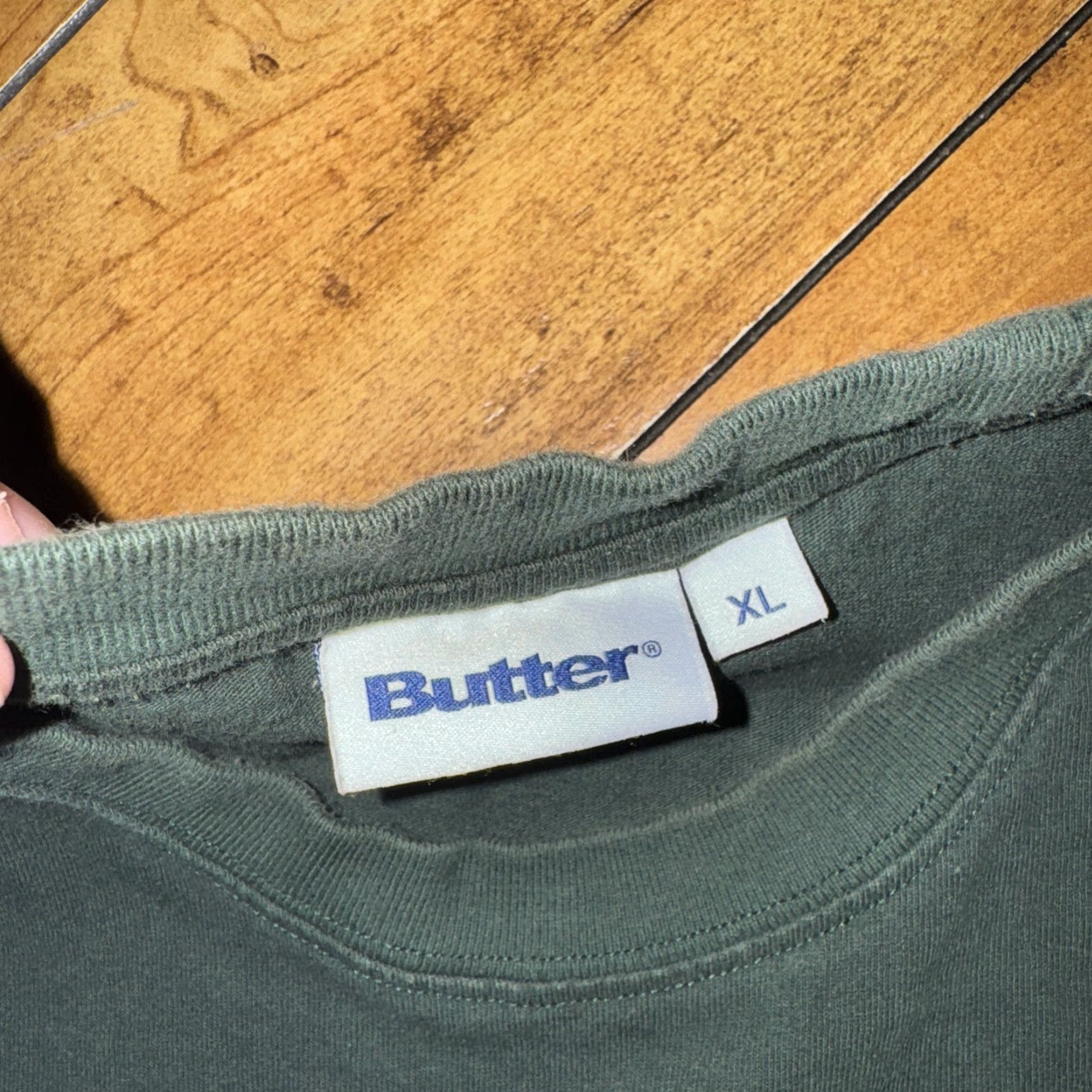 Buttero Butter T-Shirt Green XL Men Sad Dog Skateboarding Size US XL / EU 56 / 4 - 4 Thumbnail