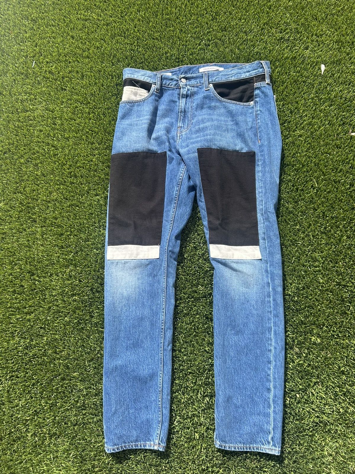 Calvin Klein Calvin Klein Color-block Slim fit Denim Jeans - 34 Size US 34 / EU 50 - 4 Thumbnail