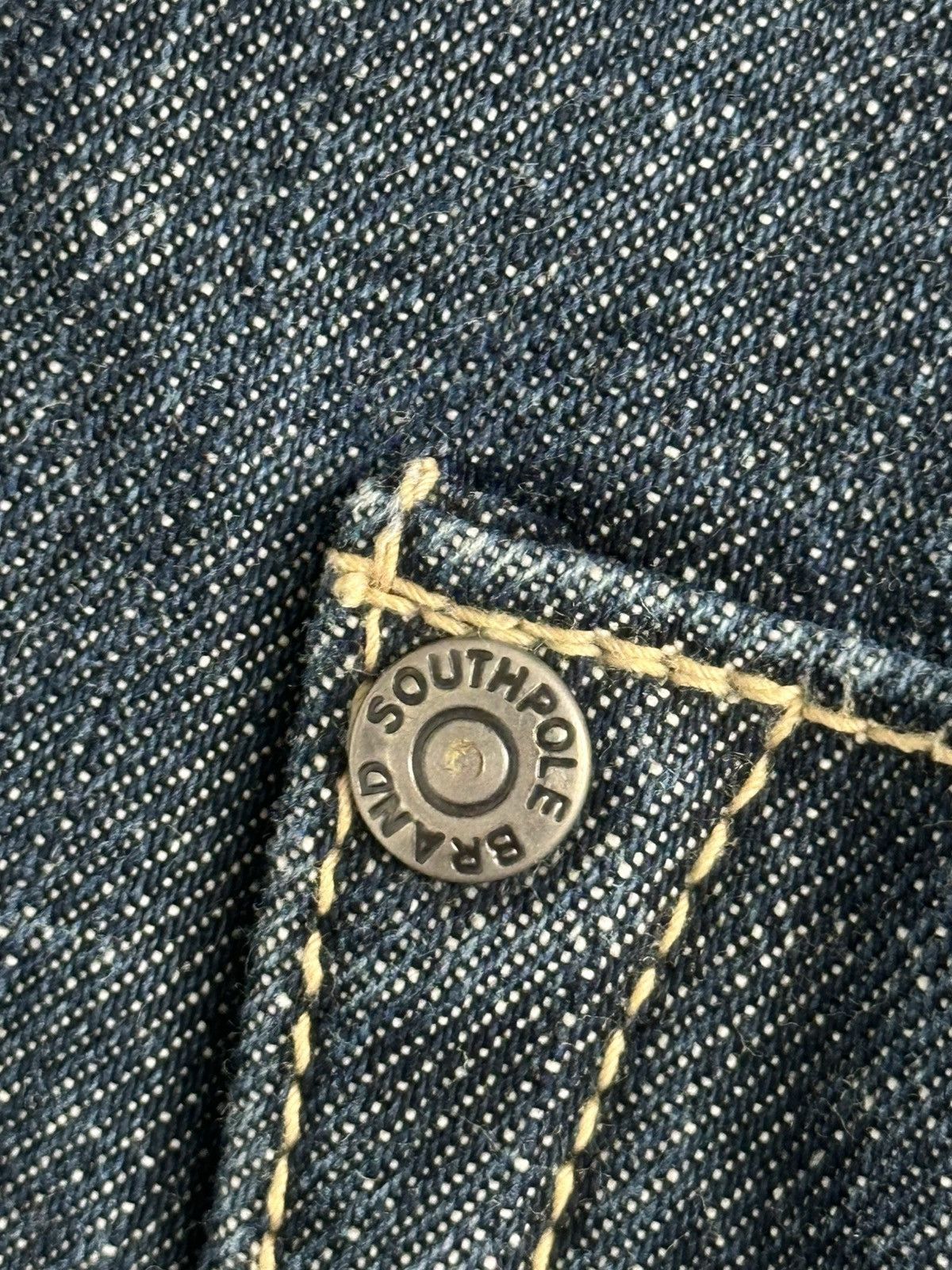 JNCO × Southpole Southpole Vintage Y2K Big Logo Rap Baggy Jeans Size US 34 / EU 50 - 8 Thumbnail
