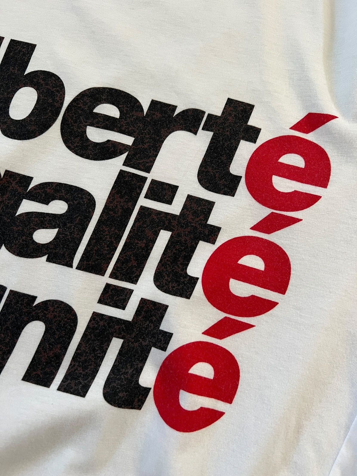 Comme des Garcons Comme des Garçons SS2004 Liberte French Word Tshirt Size US M / EU 48-50 / 2 - 7 Thumbnail
