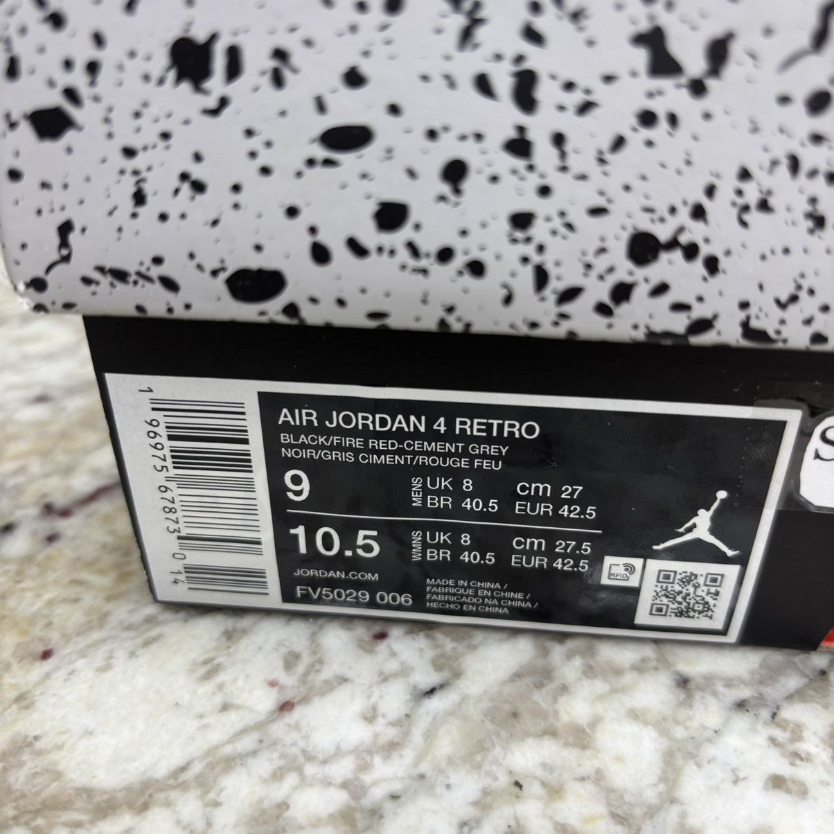 Jordan Brand Size 9 - Jordan 4 Retro Bred Reimagined WORN LIGHTLY W/BOX Size US 9 / EU 42 - 17 Thumbnail