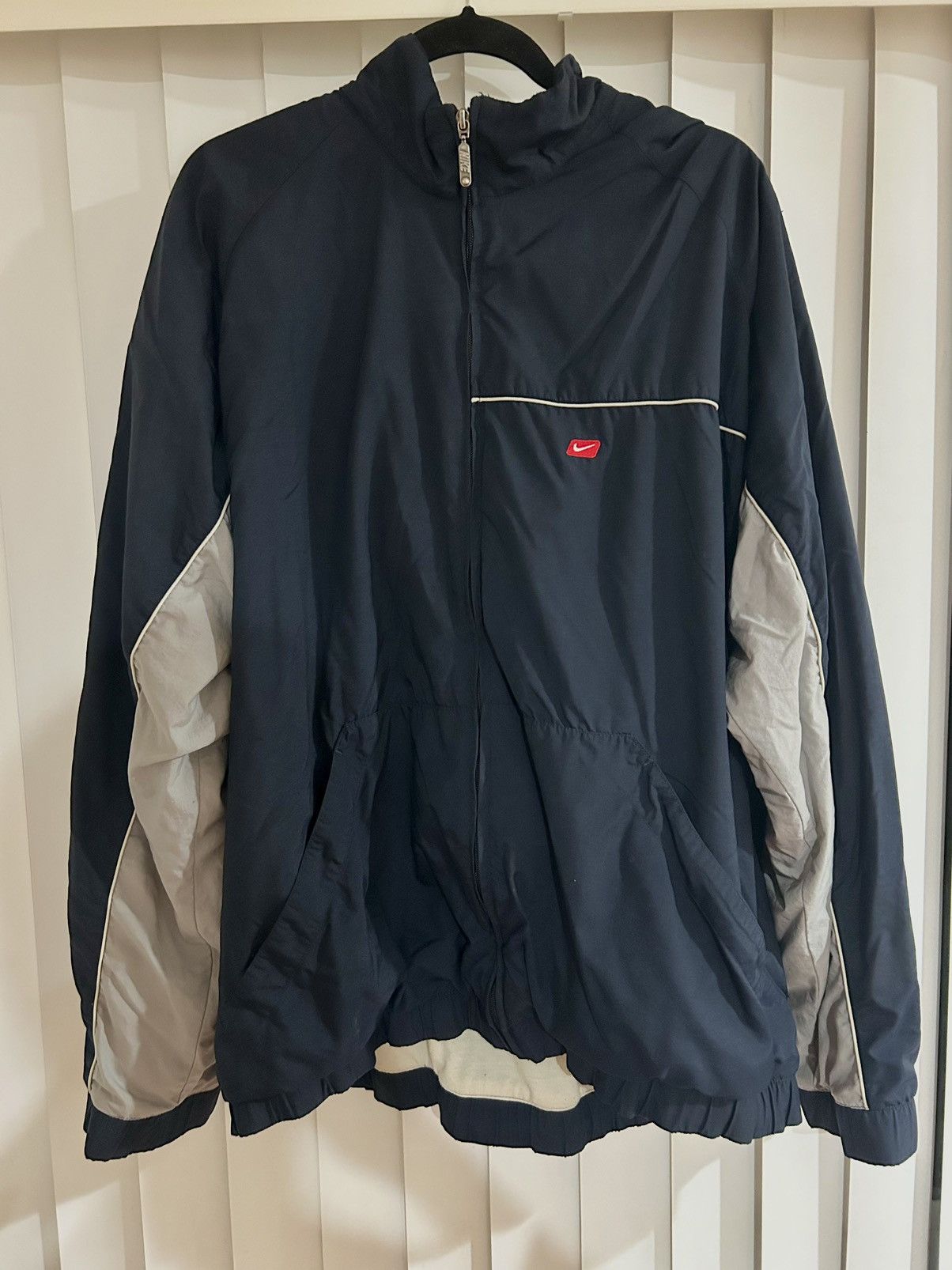 Nike Vintage Nike Windbreaker (Navy) Size US XXL / EU 58 / 5 - 2 Thumbnail