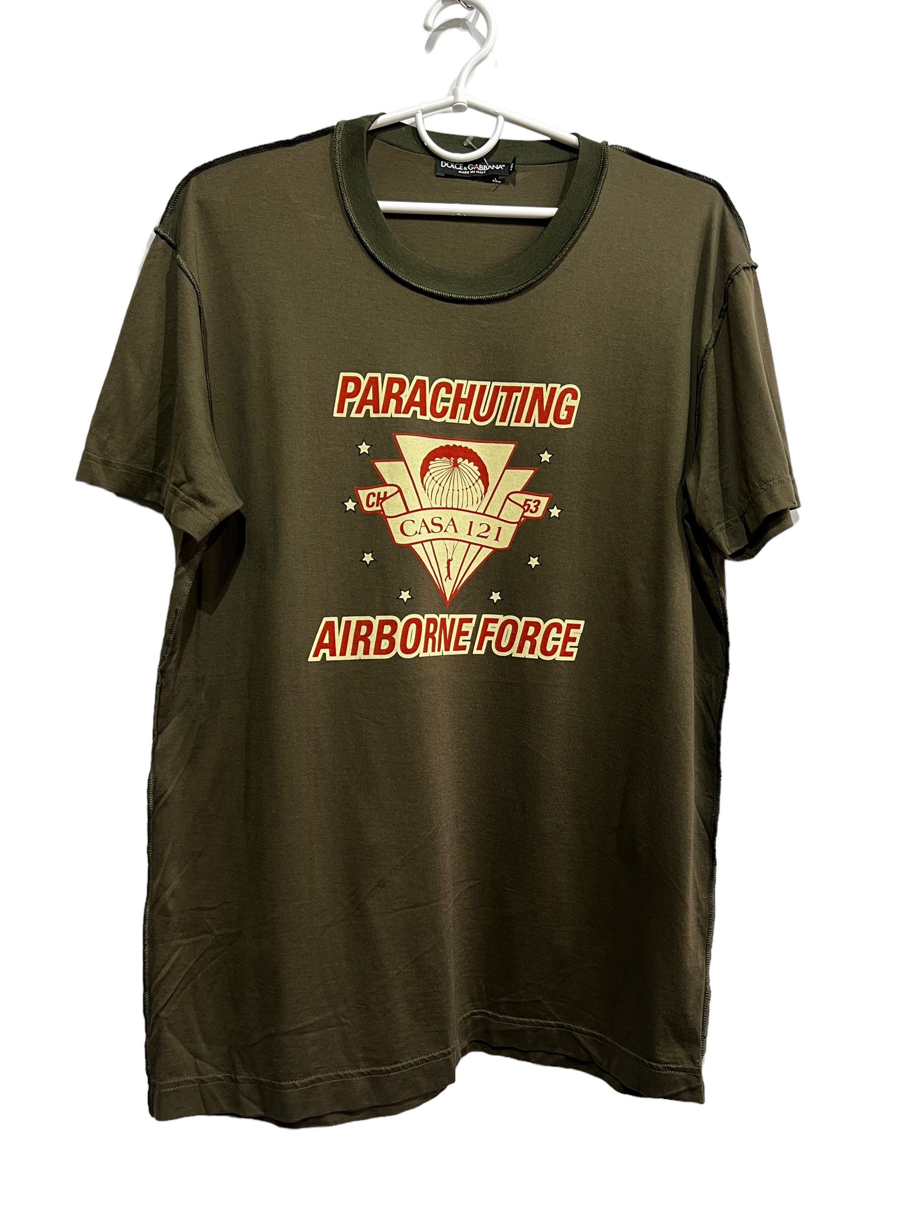 Dolce Gabbana Airborne Force Parachuting t shirt size M (50)