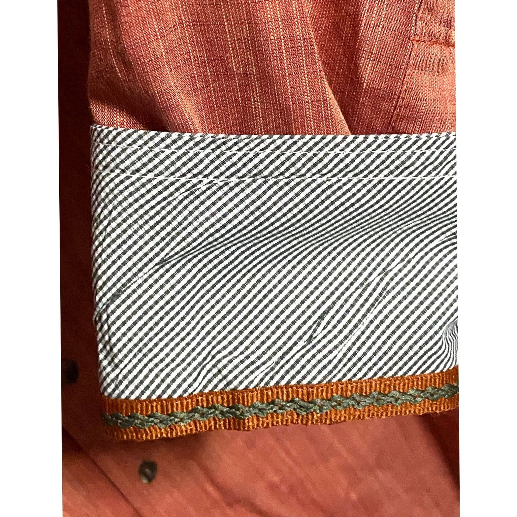 Pronto Uomo Pronto Uomo Button-Down Shirt Mens 3XL Orange Utility Preppy Classic Long Sleeve Button-Up Size US XXL / EU 58 / 5 - 5 Thumbnail