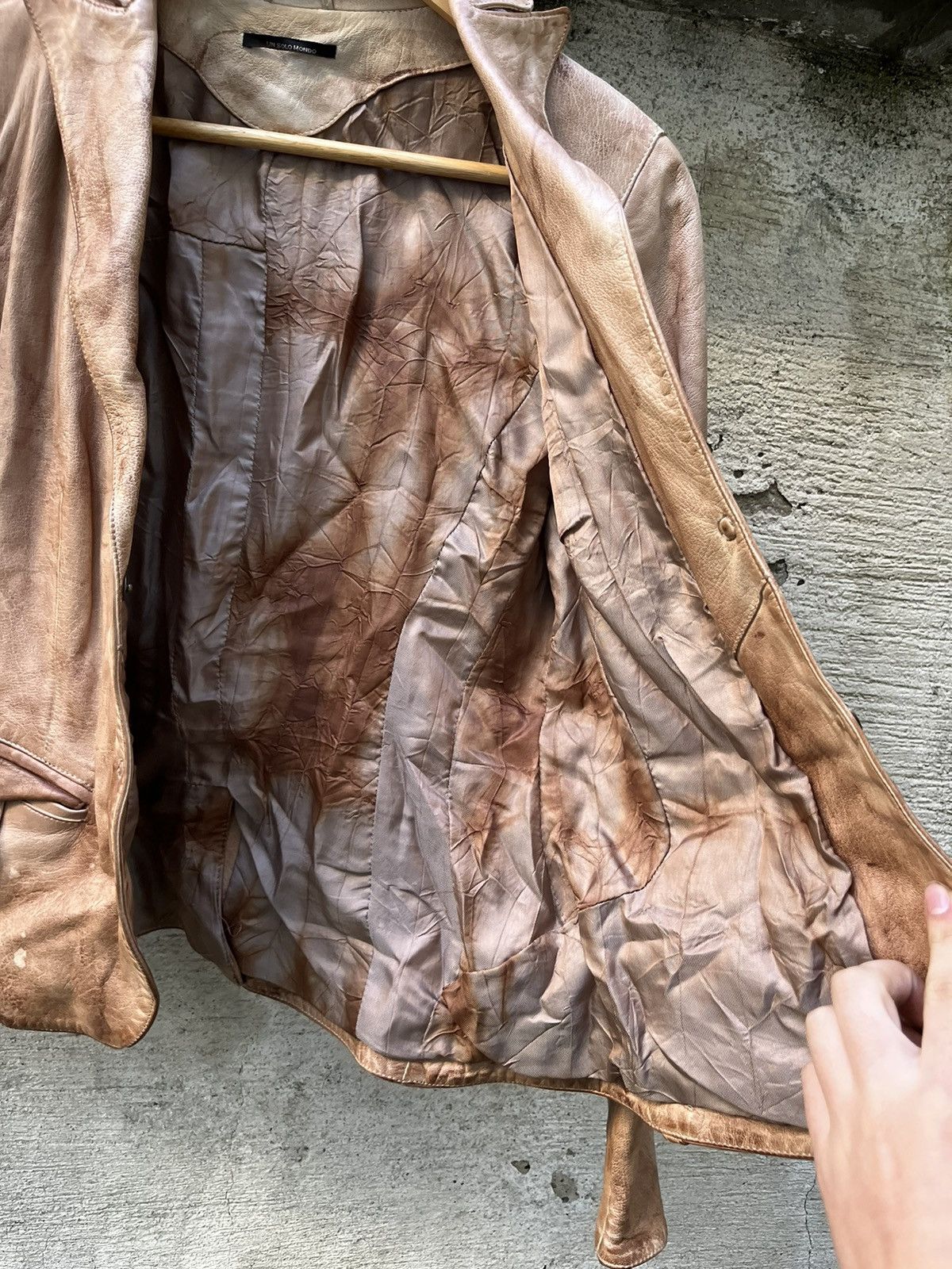 Other un solomondo effect „mestizo“ leather jacket Size M / US 6-8 / IT 42-44 - 5 Thumbnail