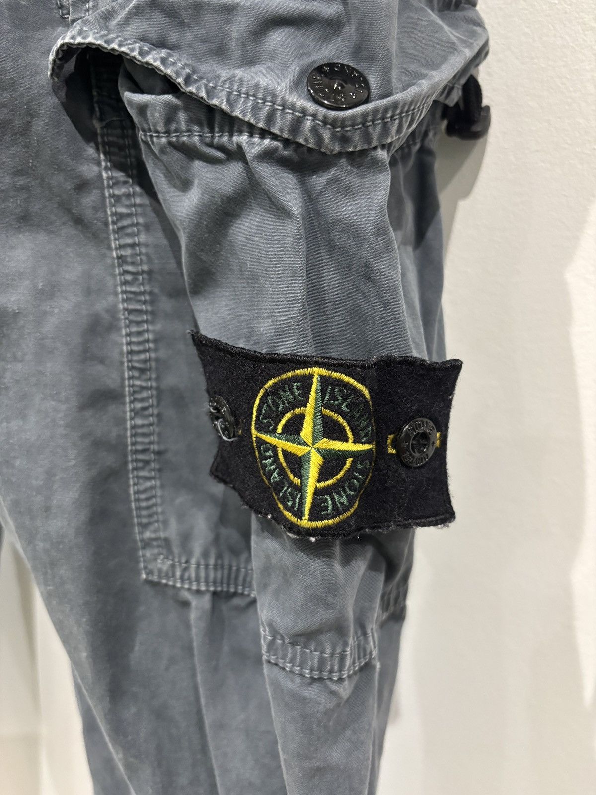 Stone Island Stone Island Wash Grey Cargo Pants Size: 31 Size US 31 - 2 Thumbnail