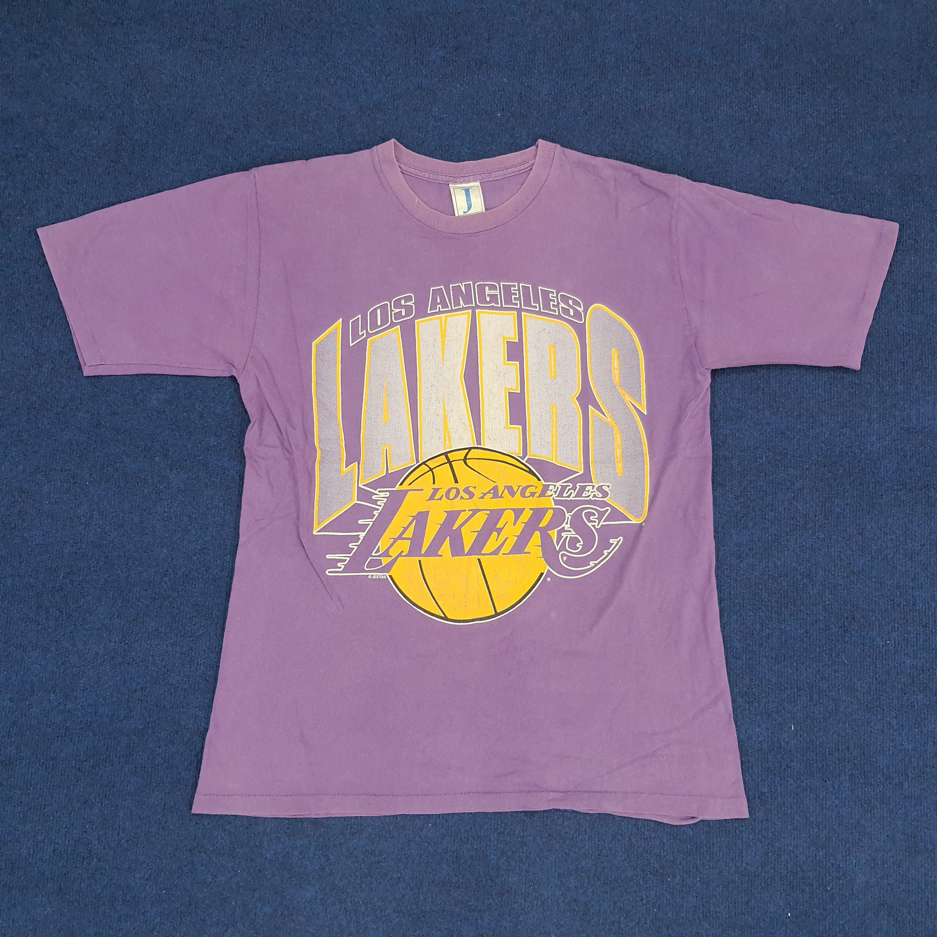 NBA × Vintage Vintage L.A. Lakers Basketball T-shirt Size US L / EU 52-54 / 3 - 1 Thumbnail
