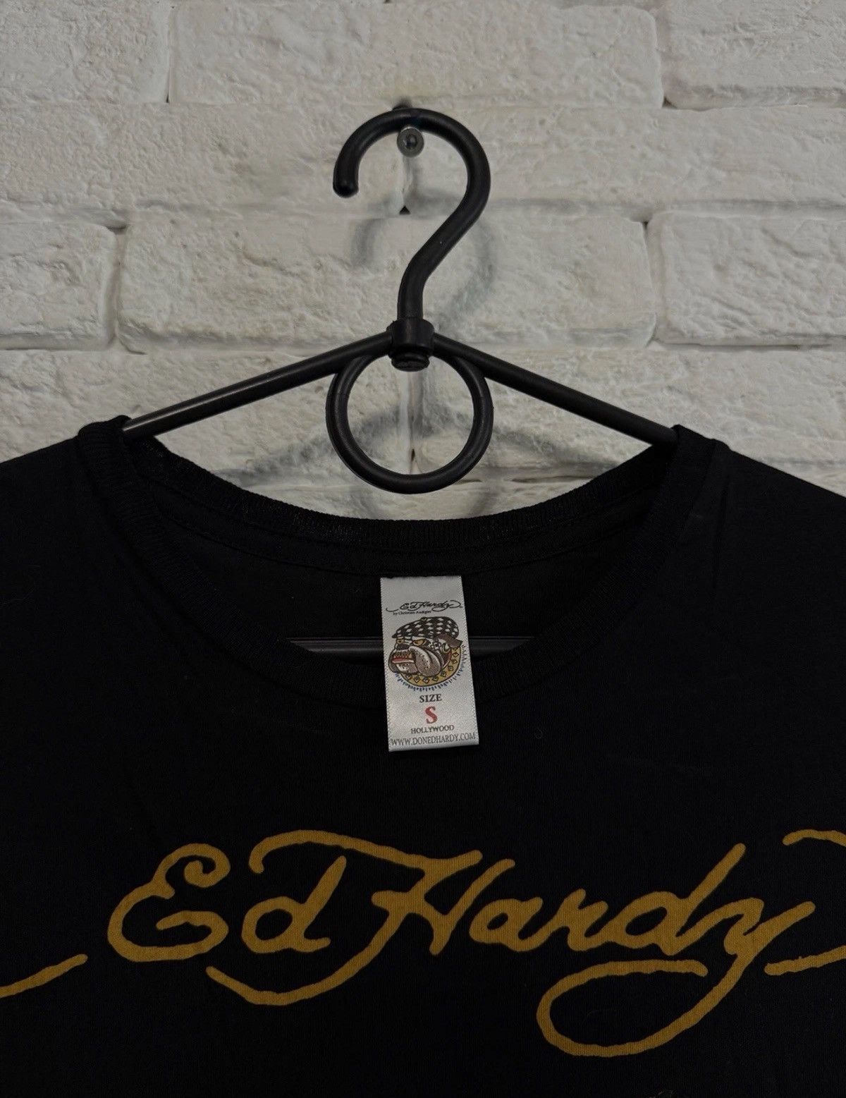 Ed Hardy Ed Hardy Womens T-shirt Ringstones USA Made Sz S Size S / US 4 / IT 40 - 3 Thumbnail