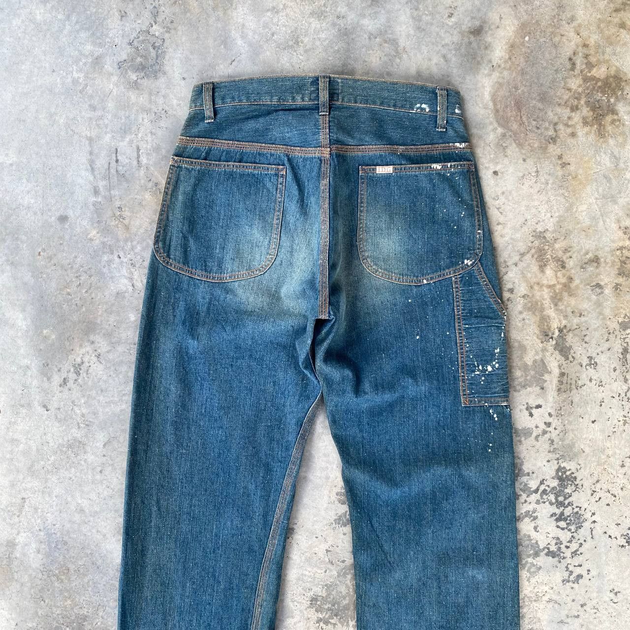 Indigo × Japanese Brand × Toyo Enterprises VINTAGE JAPANESE DENIM INDIGO KAPITAL STYLE SPLATTER PAINTED Size US 29 - 12 Thumbnail