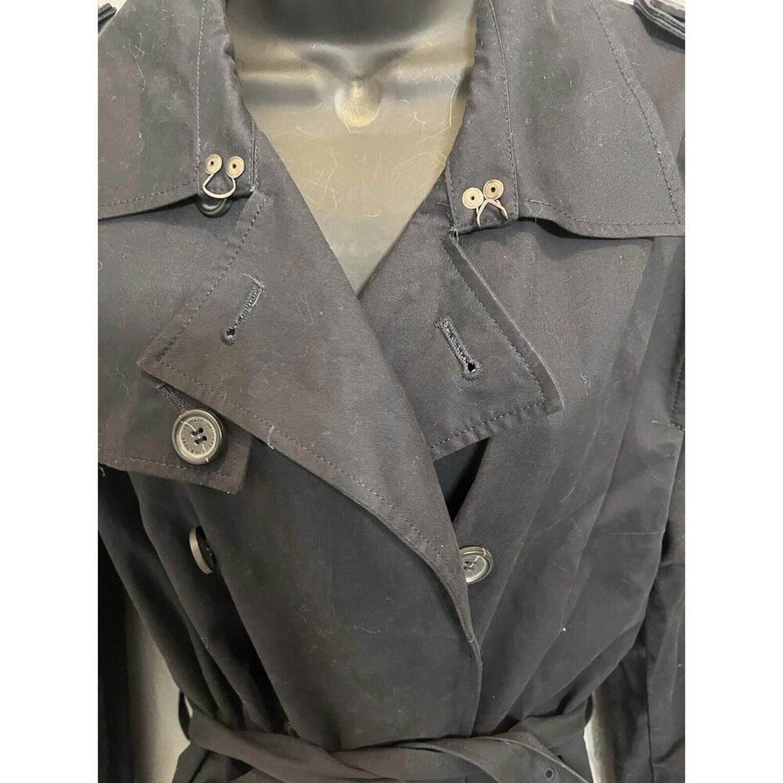 Other Classic Women's Black Trench Coat LG Size L / US 10 / IT 46 - 3 Thumbnail