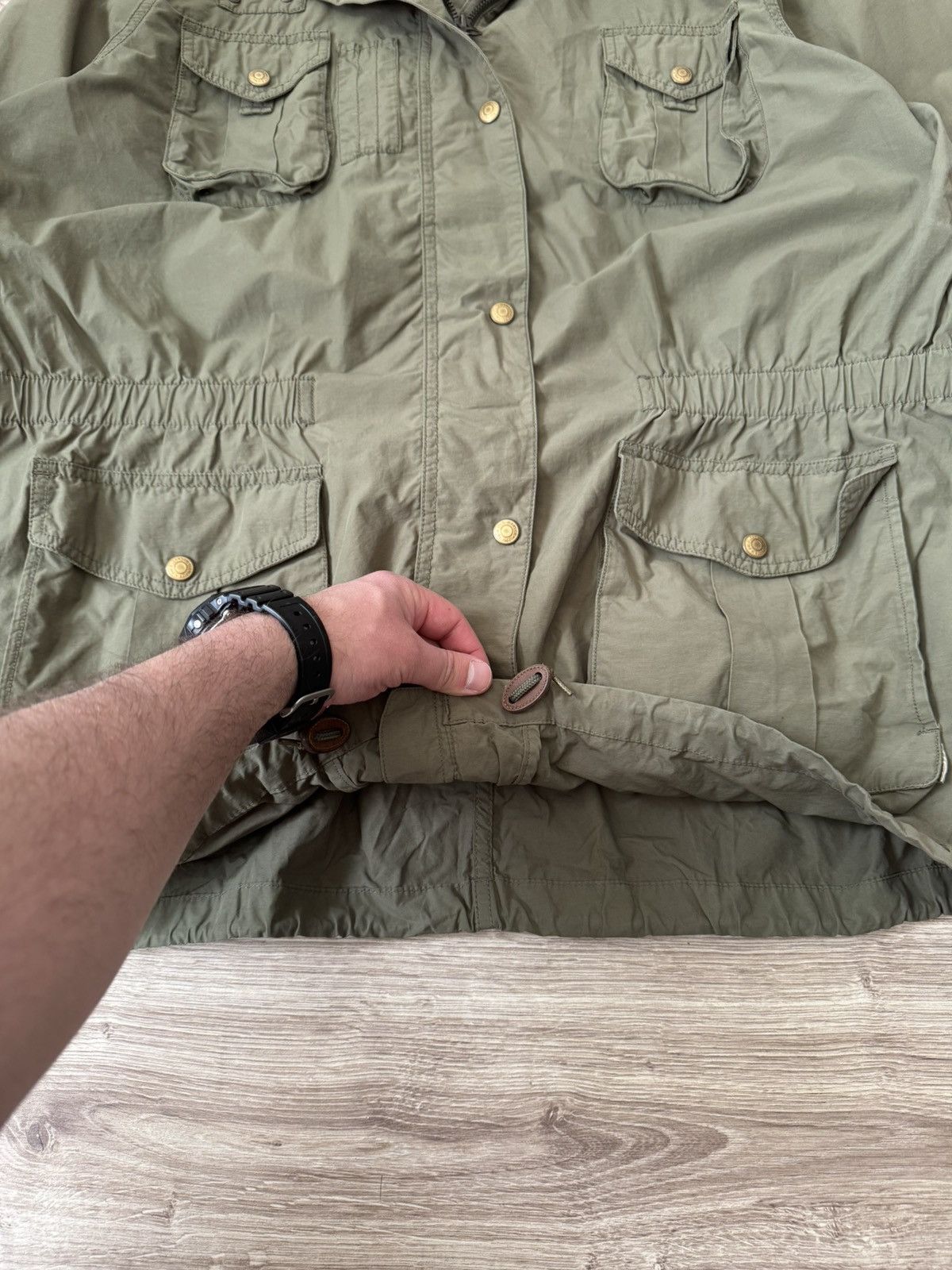 Other Vintage Polo Ralph Lauren Khaki Military Parka Jacket Size XL / US 12-14 / IT 48-50 - 3 Thumbnail