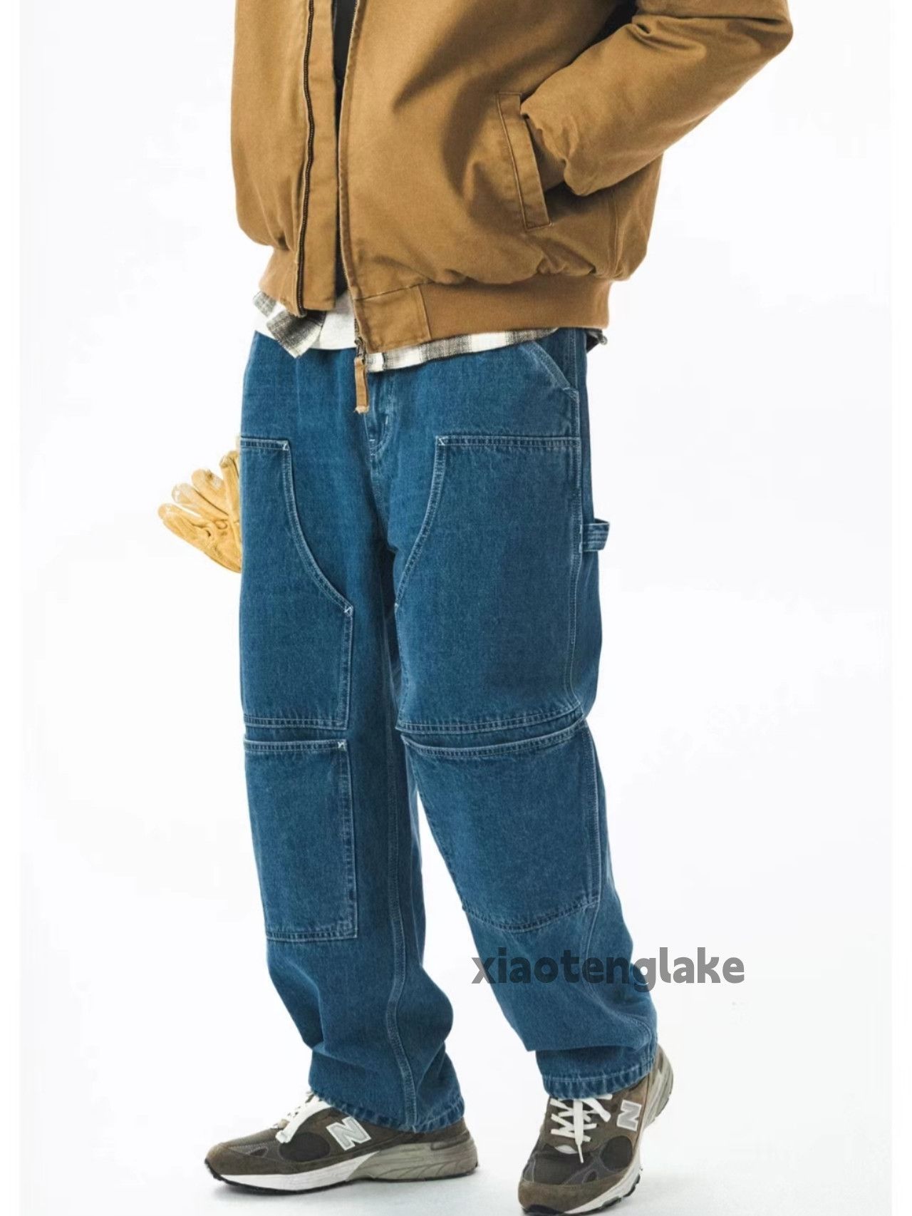 Jean × Vintage utility military outdoor work baggy carpenter jeans Size US 38 / EU 54 - 2 Thumbnail