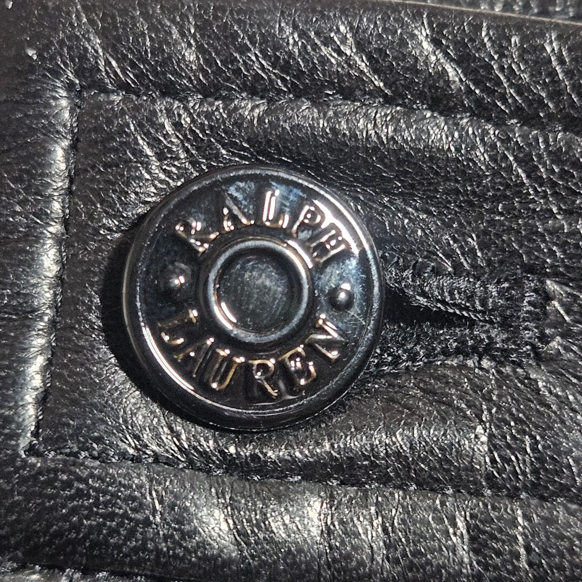 Ralph Lauren Ralph Lauren Women Blk Lambskin Leather Skirt 14 mob wife ae Size 36" / US 14 / IT 50 - 12 Thumbnail