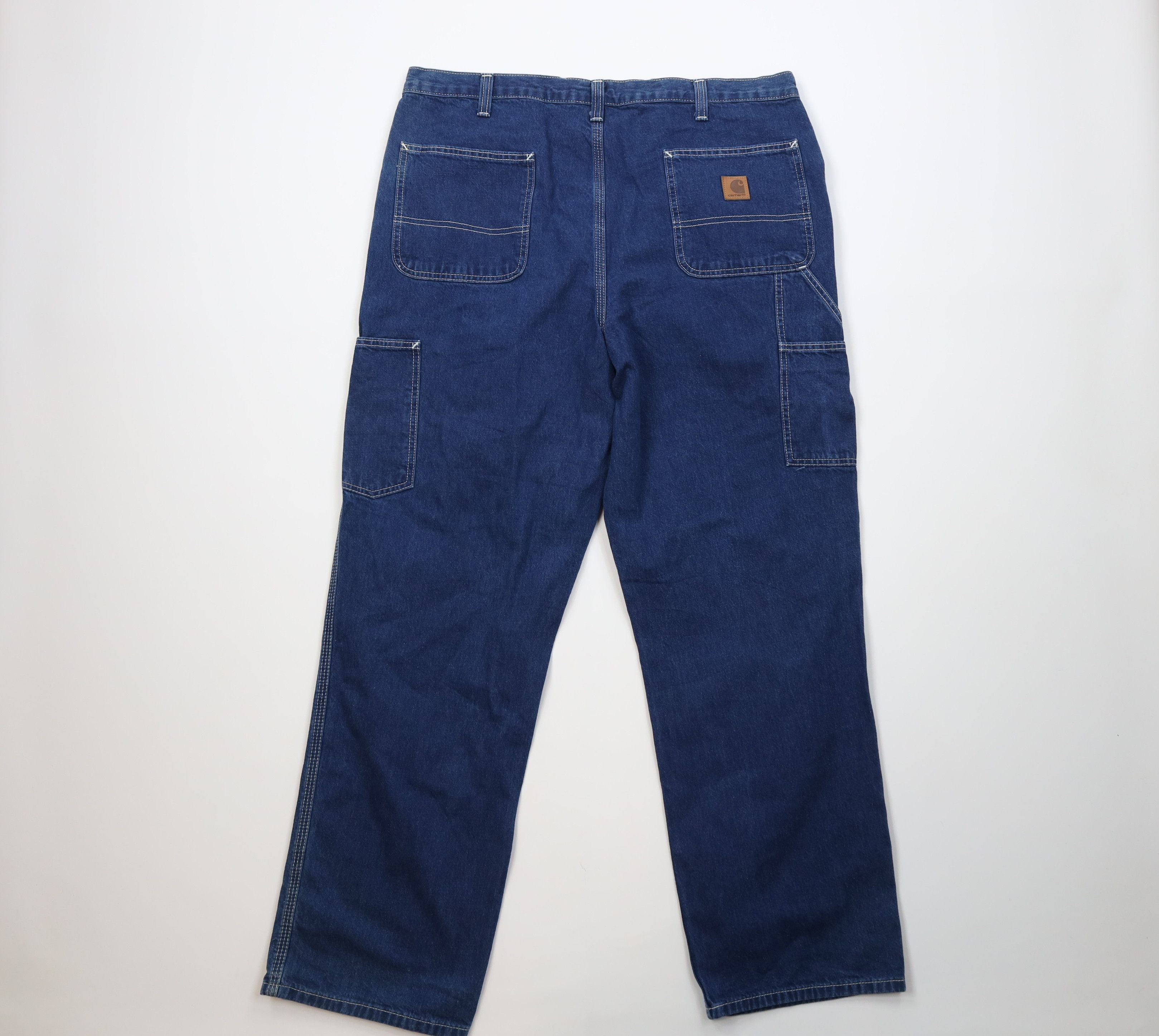 Carhartt Vintage Y2K Carhartt Wide Leg Dungaree Denim Jeans Cotton Size US 38 / EU 54 - 9 Thumbnail
