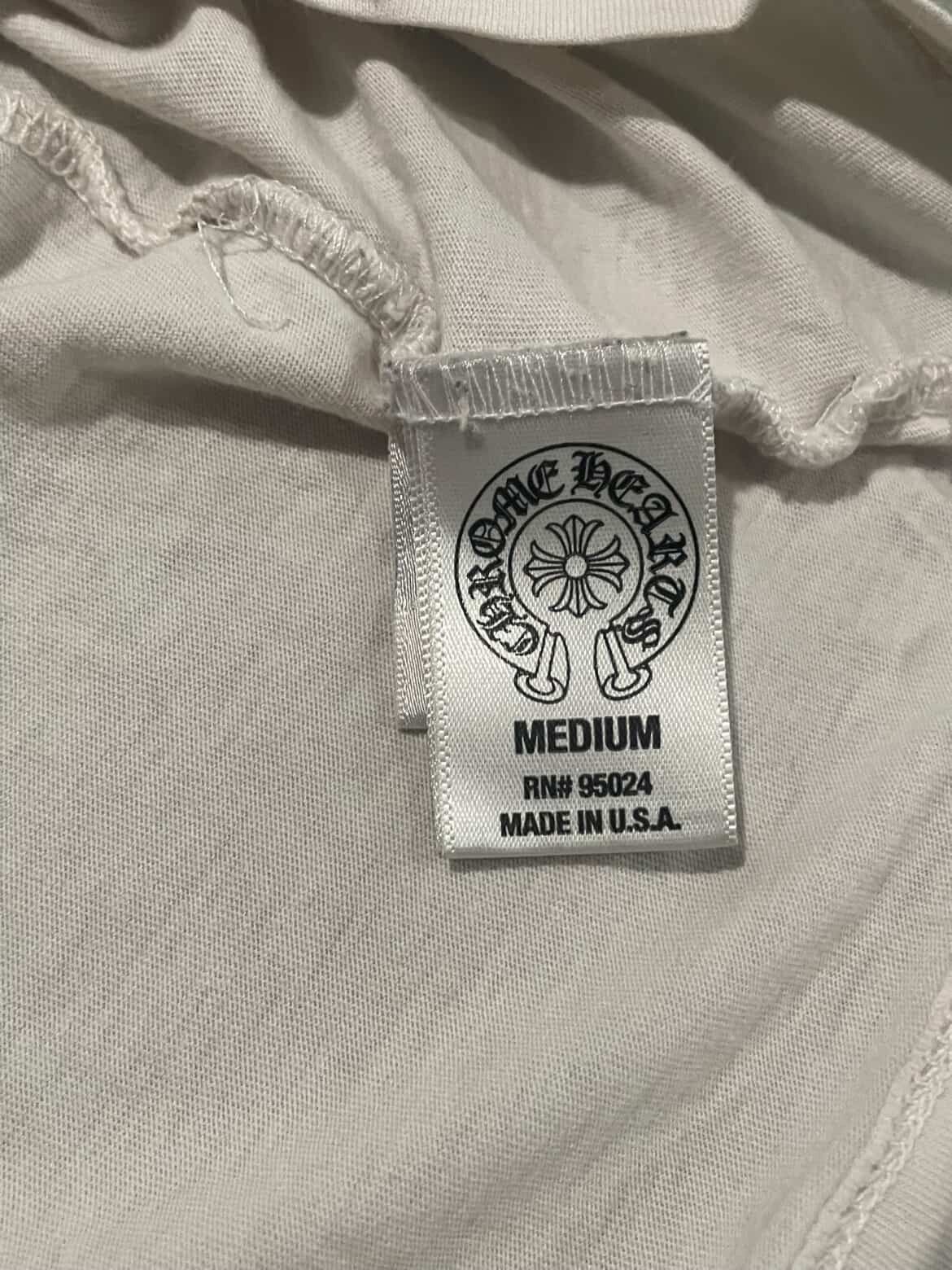 Chrome Hearts Vintage Chrome Hearts White Fleur T Shirt Size M / US 6-8 / IT 42-44 - 6 Thumbnail
