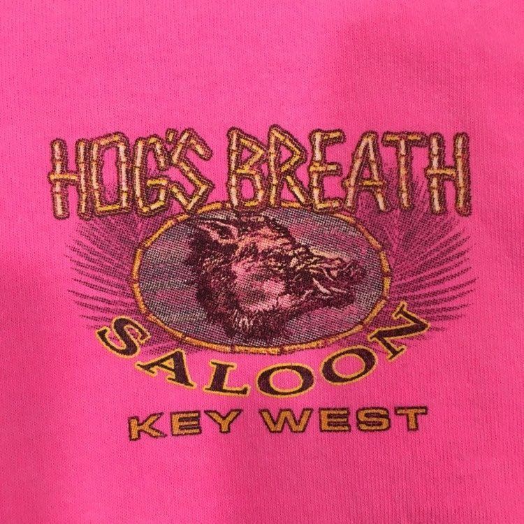 Comfort Colors Vtg Comfort Colors NEON Hot Pink HOG'S Breath Saloon Shirt Size US M / EU 48-50 / 2 - 5 Thumbnail