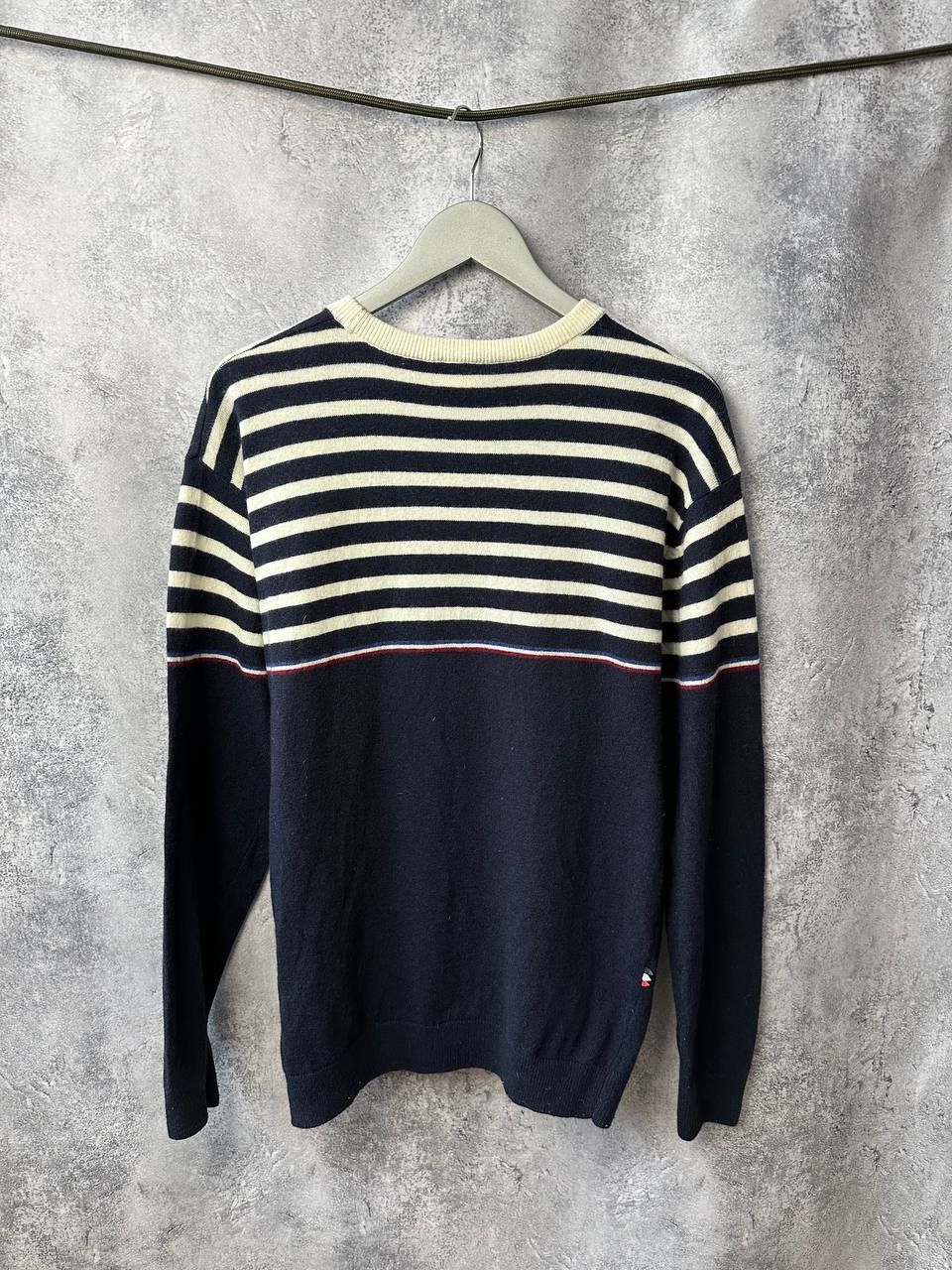 Lacoste Lacoste Live 7 Wool Knit Striped Vintage Sweater Crew Neck Size US XXL / EU 58 / 5 - 3 Thumbnail
