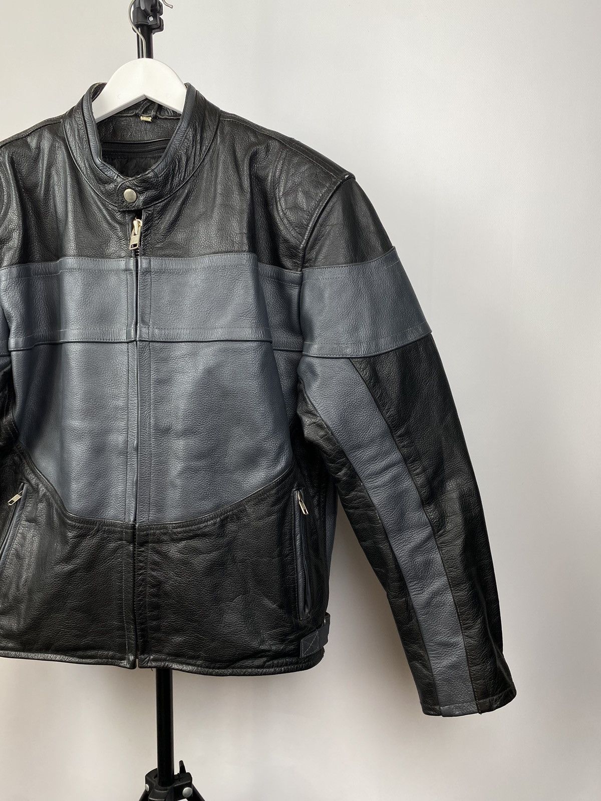 Genuine Leather Vintage Leather Biker Echo Jacket Chrome Hearts Style Size US M / EU 48-50 / 2 - 4 Thumbnail