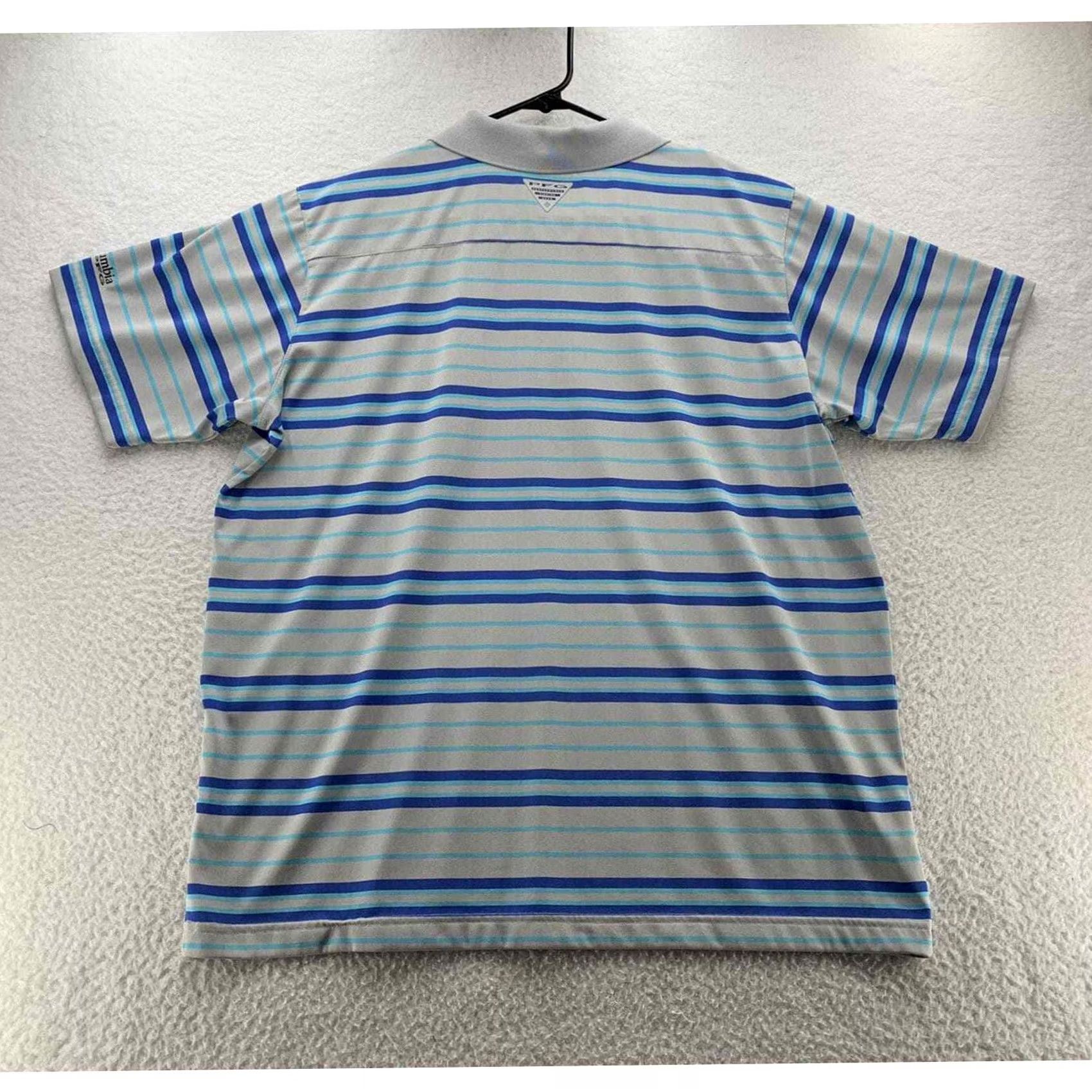 Vintage Columbia PFG Polo Shirt Mens XL Omni Wick Fishing Hiking Camping Dad Gray Size US XL / EU 56 / 4 - 4 Thumbnail