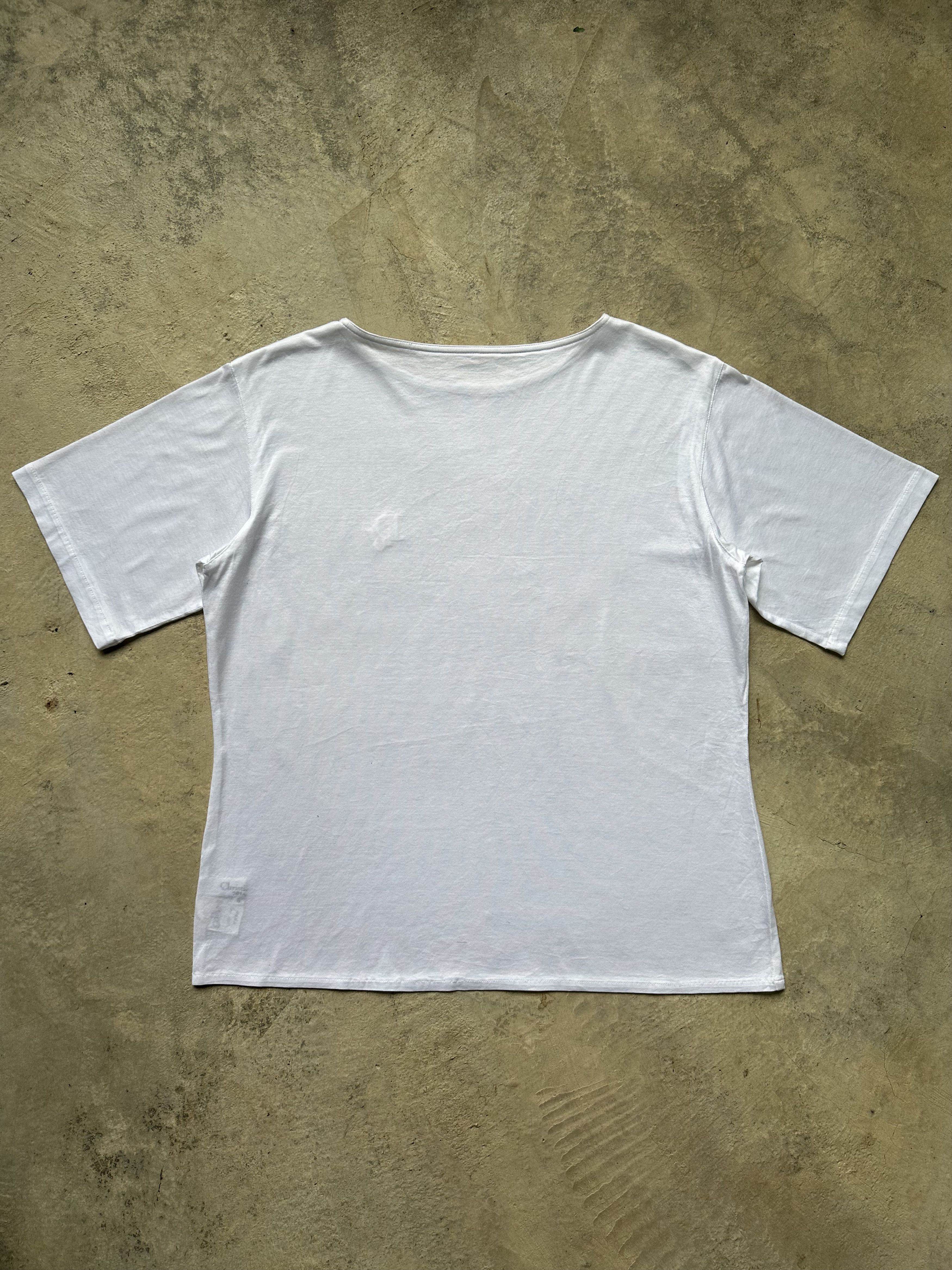 Christian Dior Monsieur Vintage Dior Embroidered Spellout Oversized Cropped Tee Size US S / EU 44-46 / 1 - 2 Thumbnail