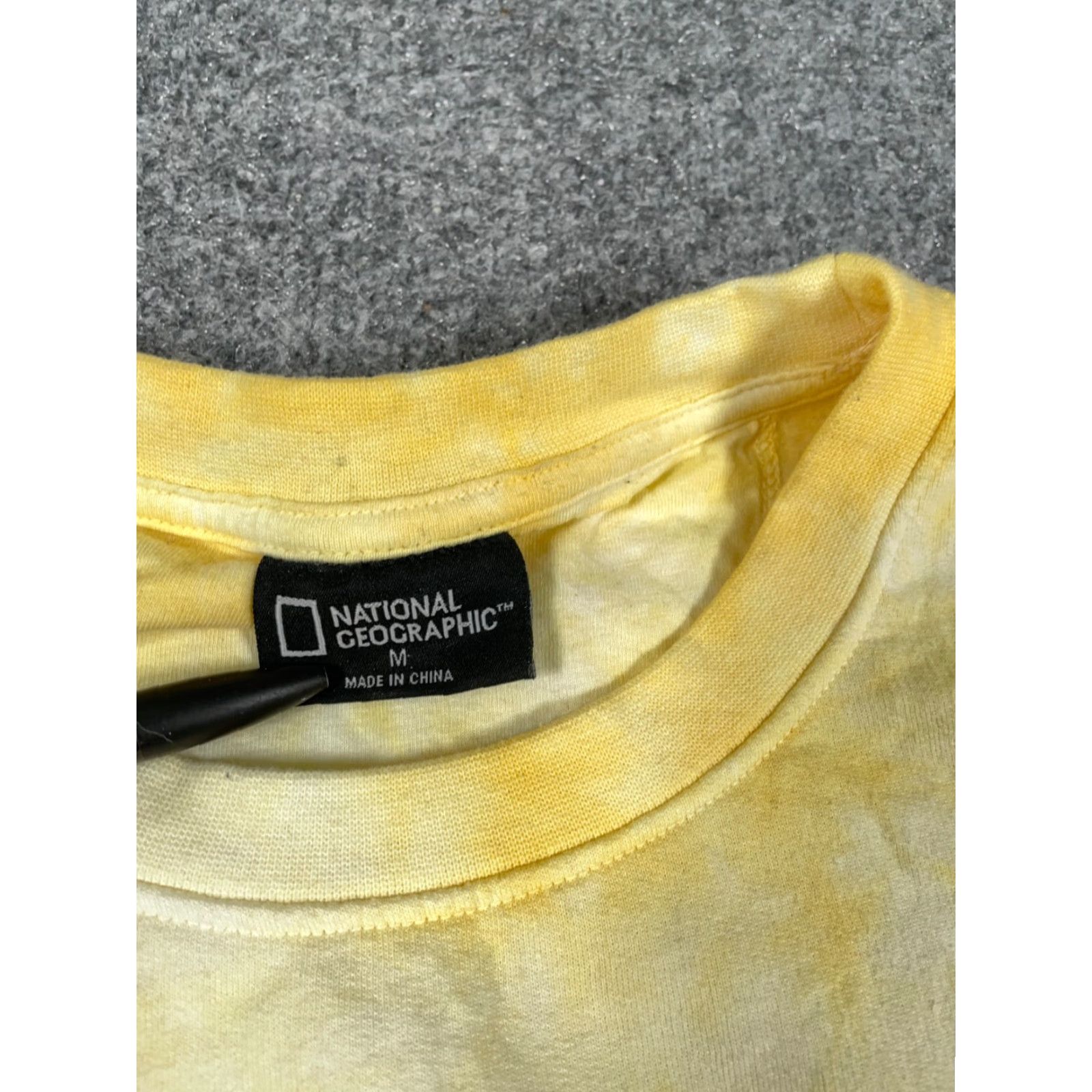 Vintage National Geographic Society Sweatshirt Shirt Adult Medium Yellow Tie Dye Crew Size US M / EU 48-50 / 2 - 5 Thumbnail