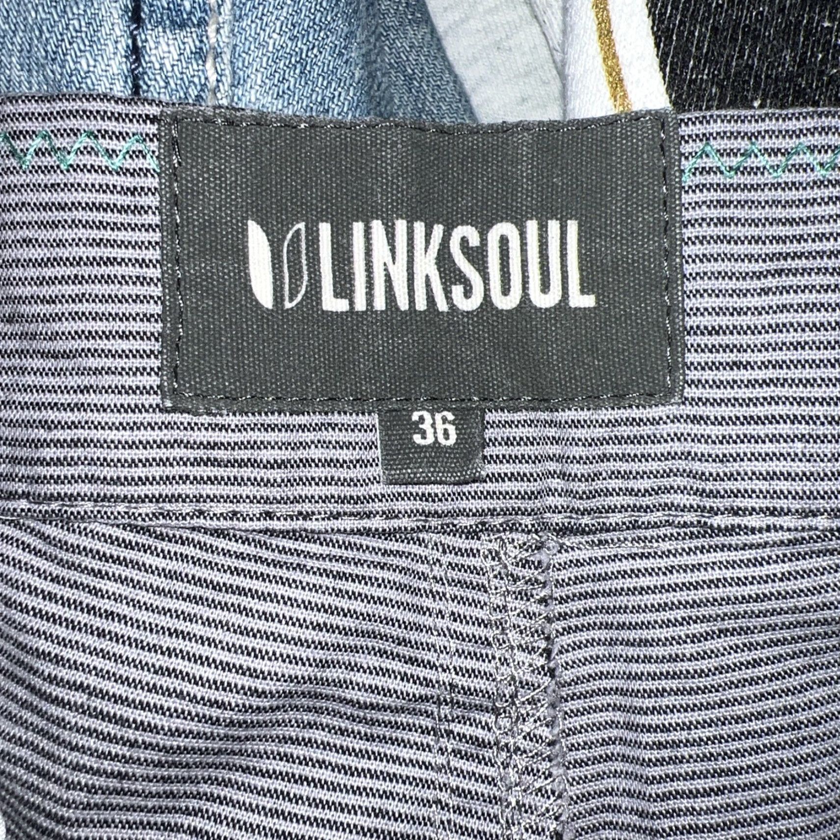 Vintage **Linksoul Gray Striped Chino Mens Size 36** User: Linksoul Gray Striped Chino Mens Size 36 Size US 36 / EU 52 - 5 Thumbnail