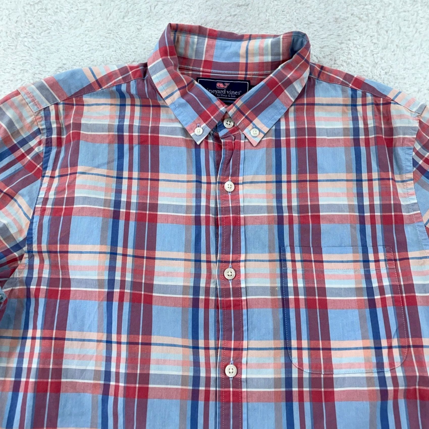Vineyard Vines Vineyard Vines Murray Shirt Mens M Multi Fox Town Plaid Slim Button-Down Size US M / EU 48-50 / 2 - 2 Thumbnail